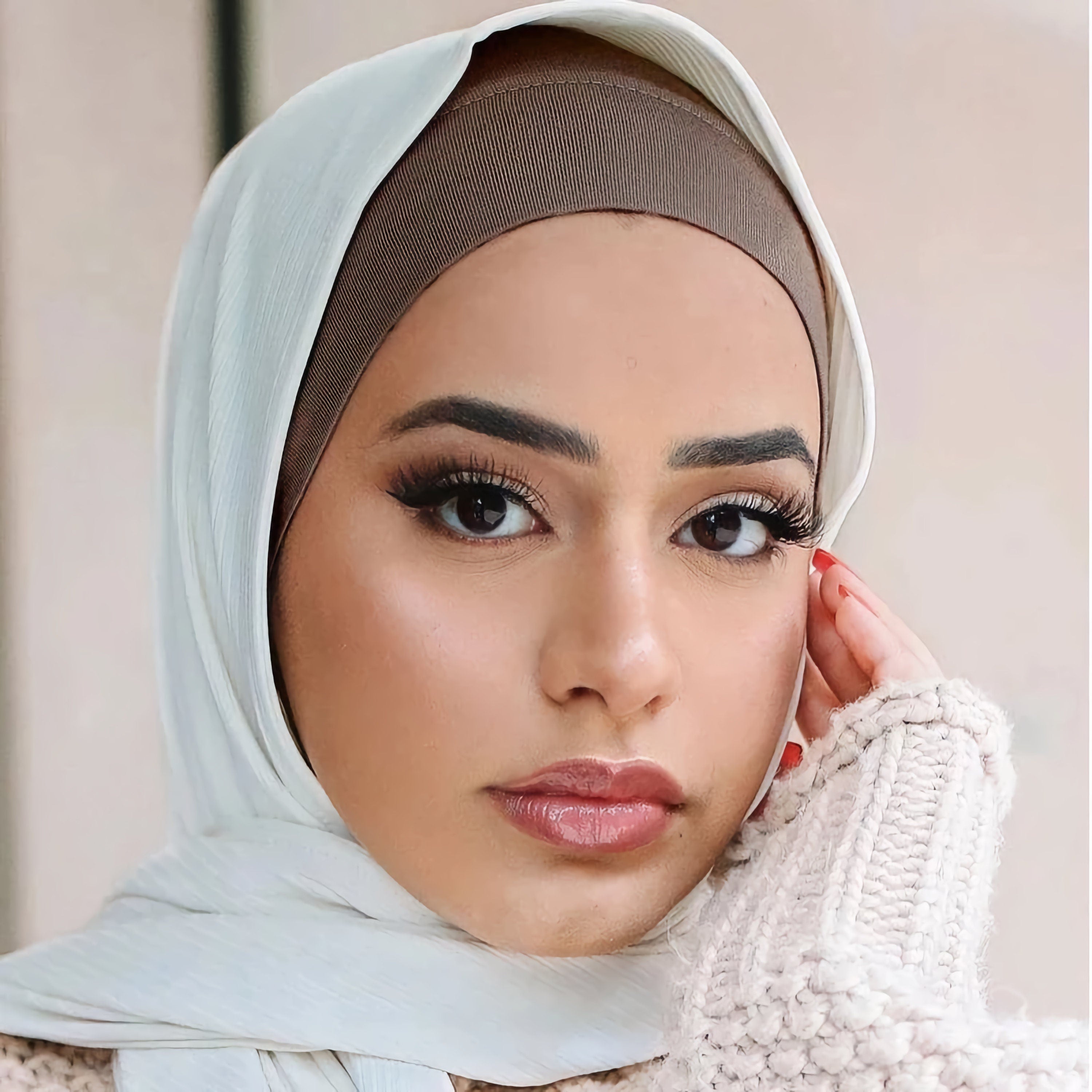 Under Scarf Tube Bonnet Cap for Hijab Sports Hair - Non-Slip/Anti-Slip for Ladies Women Girls