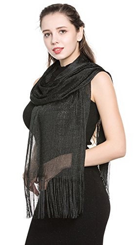 World of Shawls Scarf Wrap for Evening Dresses - Sheer Bridal Women''s Scarves for Prom, Wedding, Party