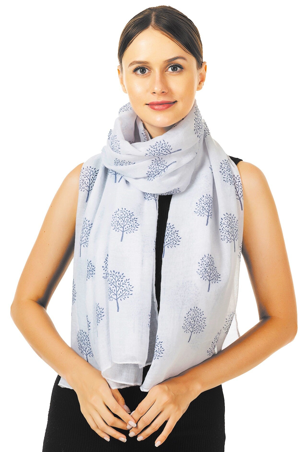 Mulberry Tree Print Fashion Scarf Shawl Wrap Women Ladies Long