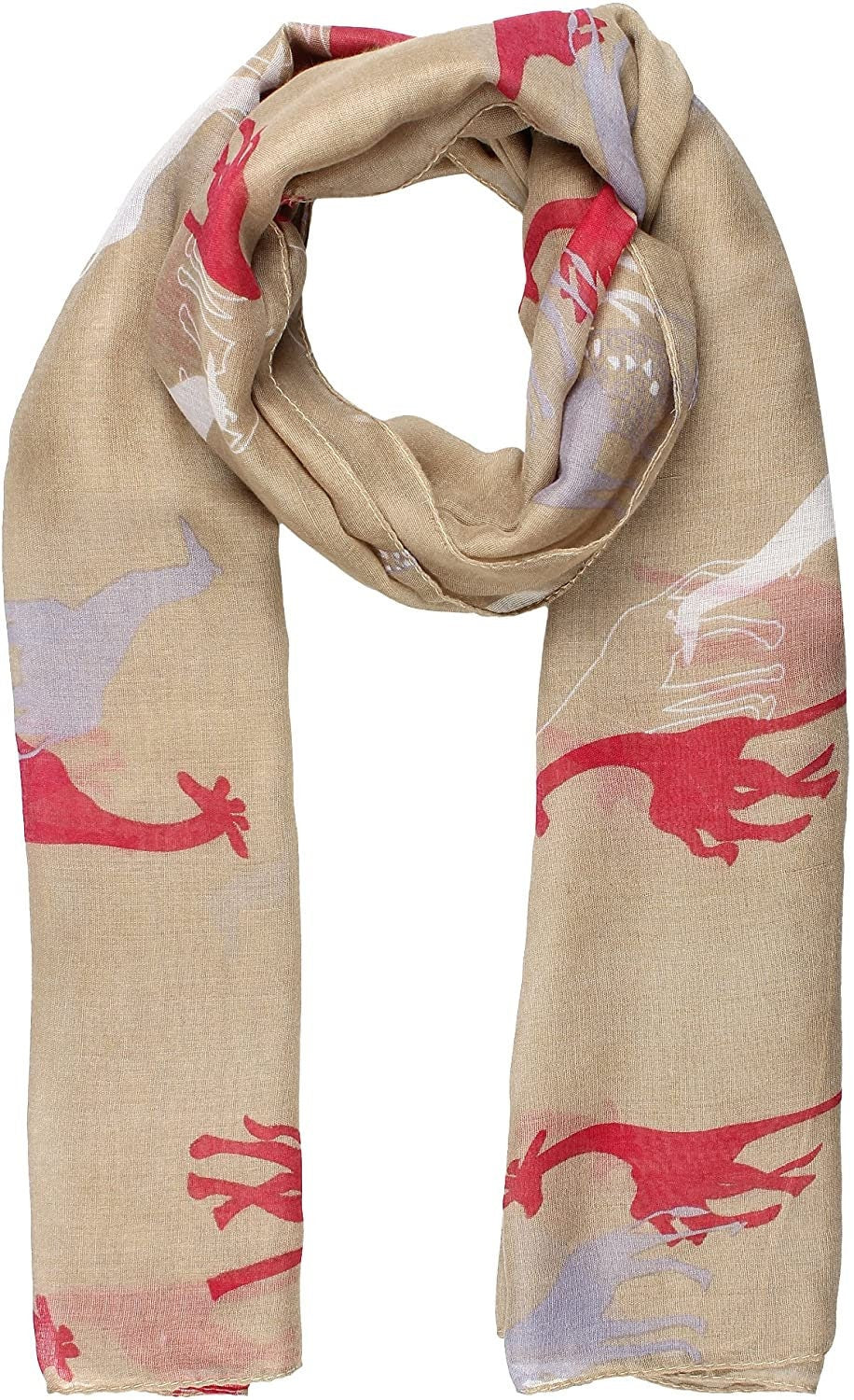 Giraffe Animal Print Women's Scarf Shawl Wrap By World of Scarfs