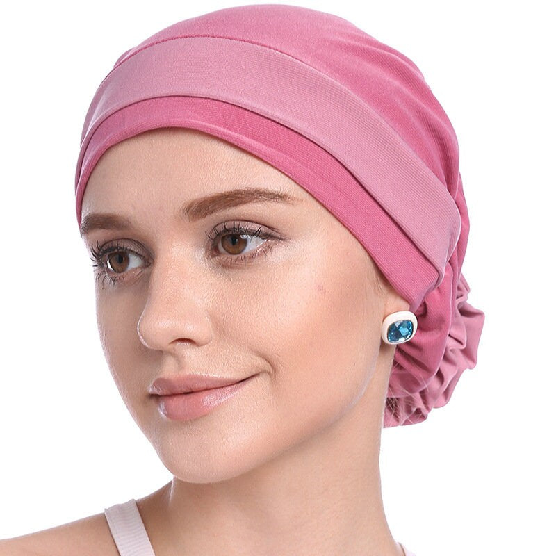 Chemo Hat Stretchy Beanie Bandana Turban Cap Skull Cap Ethnic Head Wrap Hat Headscarf Hair Loss