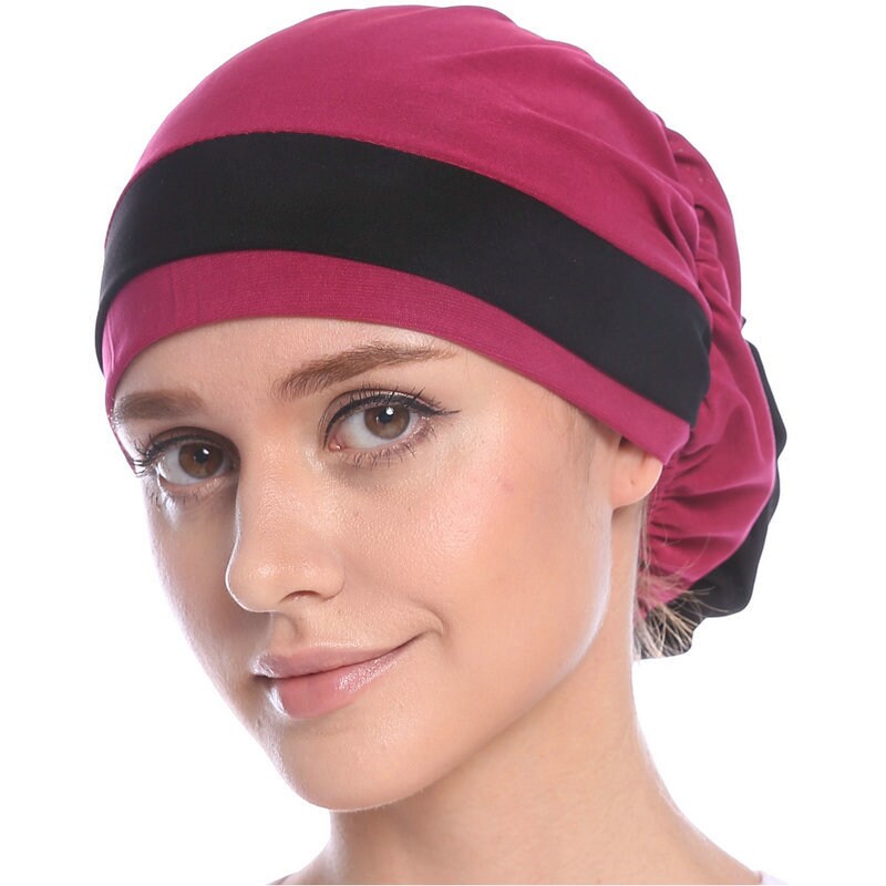 Chemo Hat Stretchy Beanie Bandana Turban Cap Skull Cap Ethnic Head Wrap Hat Headscarf Hair Loss