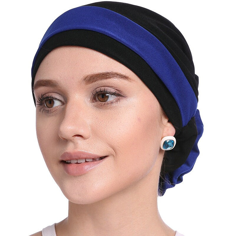 Chemo Hat Stretchy Beanie Bandana Turban Cap Skull Cap Ethnic Head Wrap Hat Headscarf Hair Loss