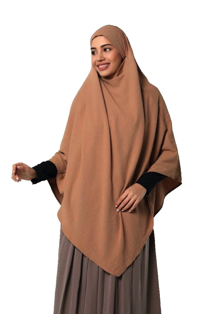Modest Wear Khimar with Tie Back Premium Quality Jazz Crepe Scarf Hijab Prayer for Ramadan Eid Hajj Umrah Women Ladies Gift