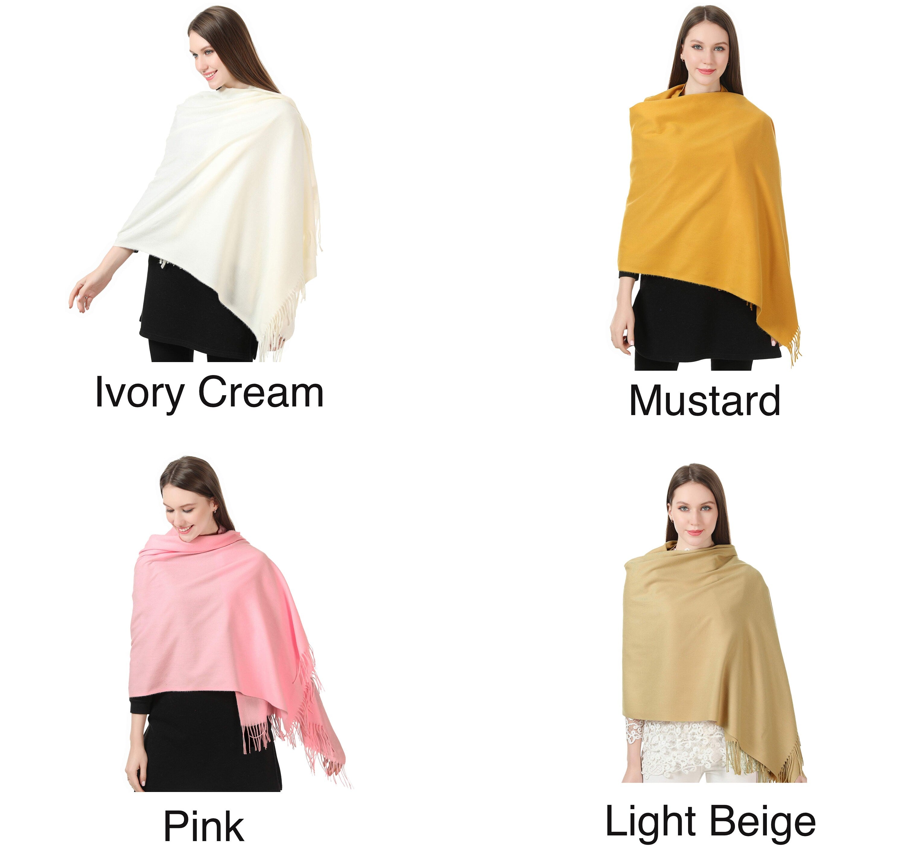 Cashmere Feel Winter Shawl Scarf Scarves Wrap for Women Large Warm Thick Pashmina style ladies Winter shawl Prefect Gift for your Love once