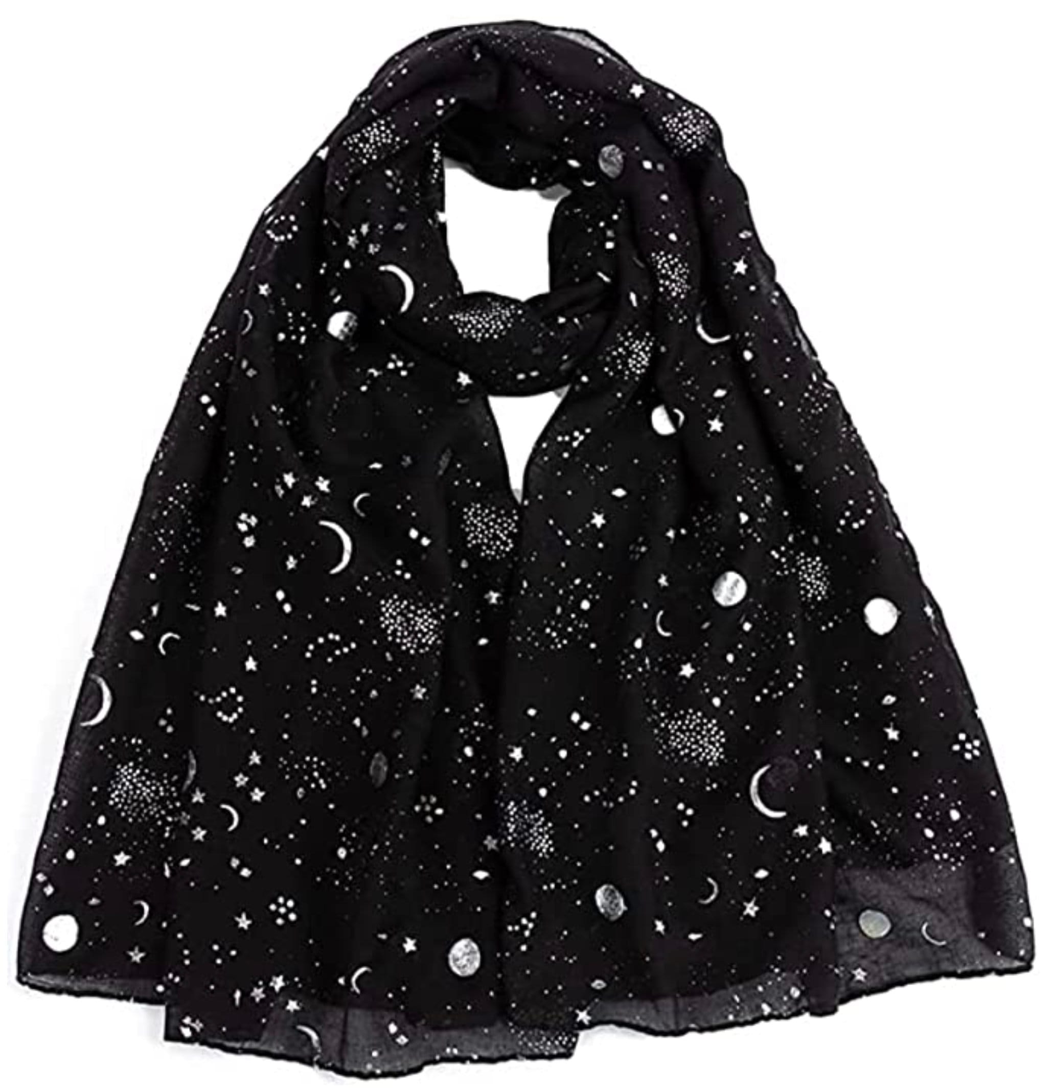 Moon light New Ladies Womens Glitter Sparkle Stardust Scarf Scarves Maxi Wrap