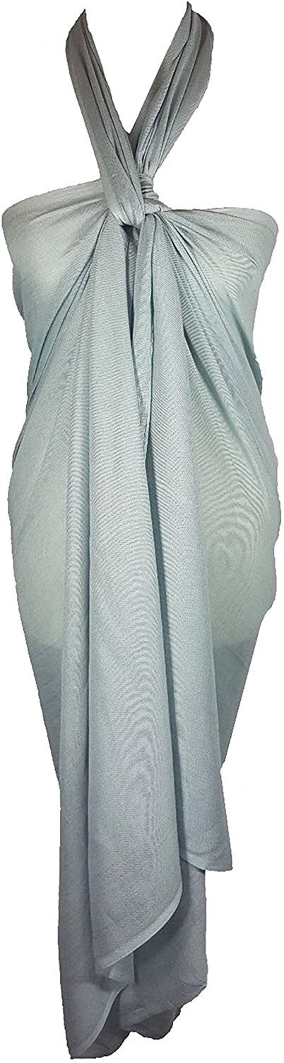 Cotton Plain Sarong Coverup Wrap Scarf