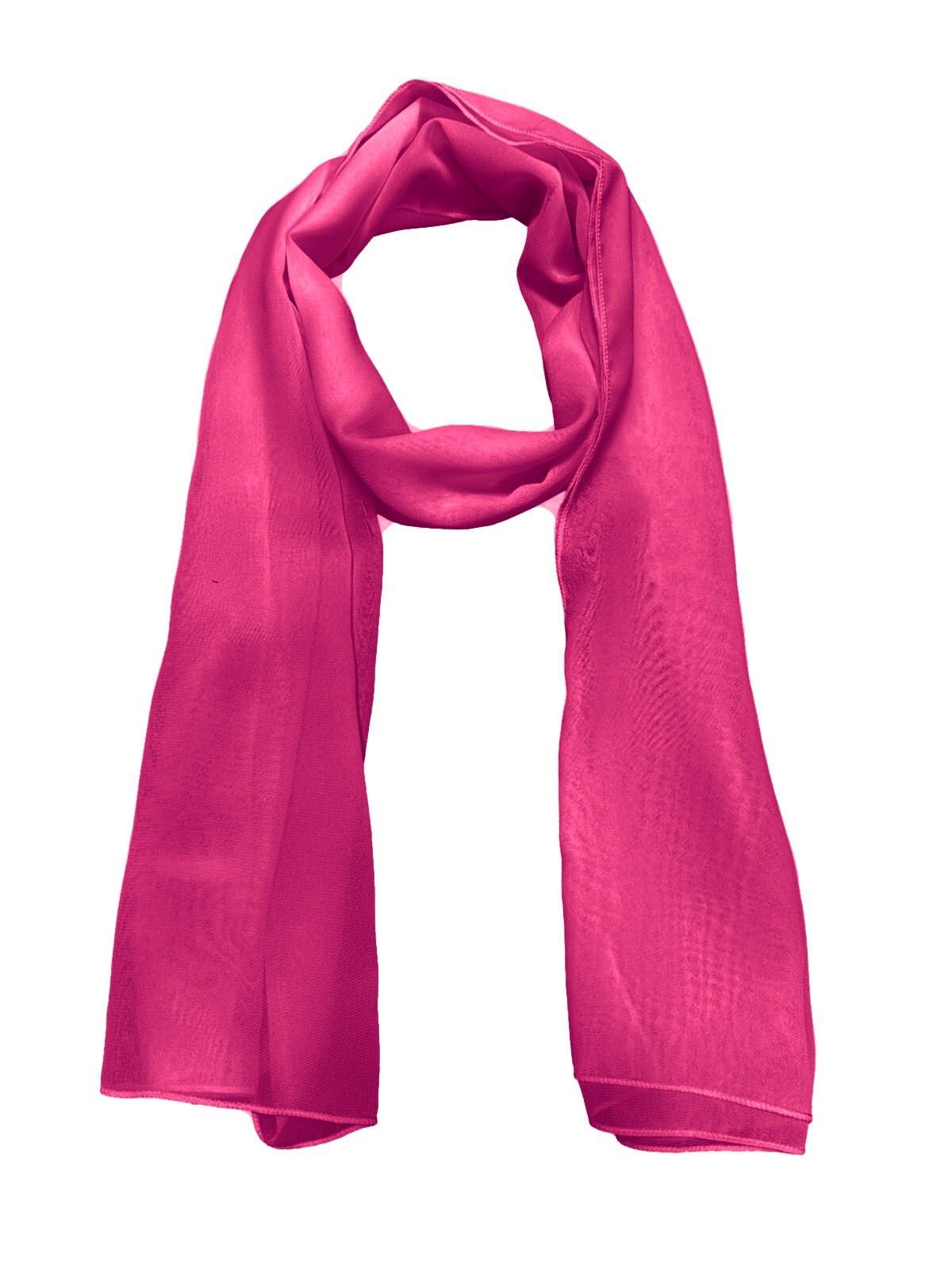 Chiffon Silk feel Scarves Women Plain Neck Retro Lightweight Scarves Bandana for Women size 45 x 160 cms