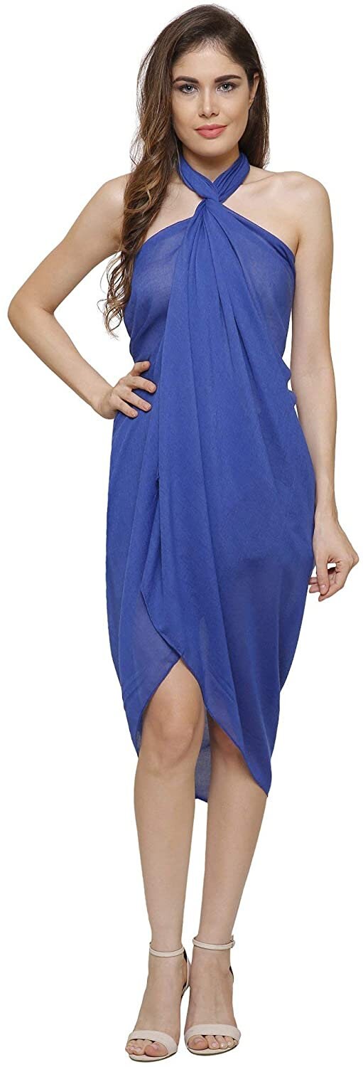 Cotton Plain Sarong Coverup Wrap Scarf