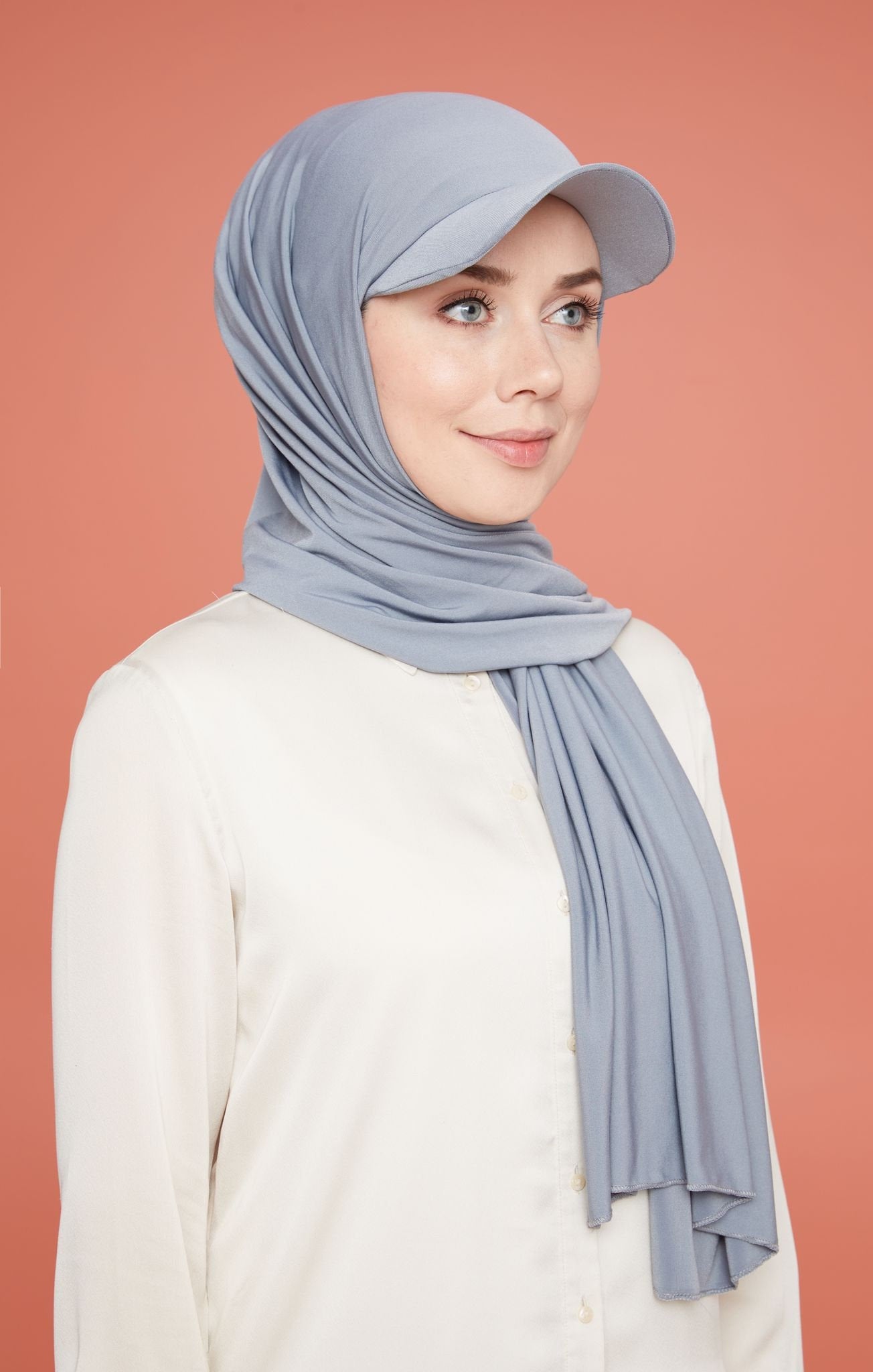 Muslim Women Girls Jersey Hijab With Base Ball Cap Summer Sports with Hijabs Ready To Wear Instant Sport