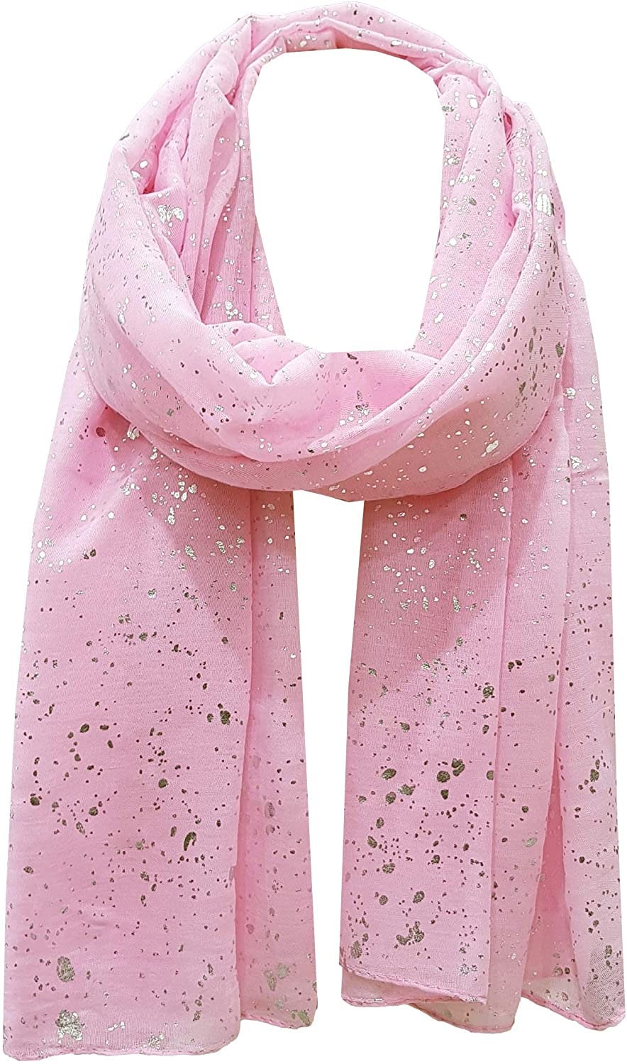 Sparkle Splash Effect Scarf Shawl Wrap for Casual Formal Wedding Prom Party Evening Day Wear