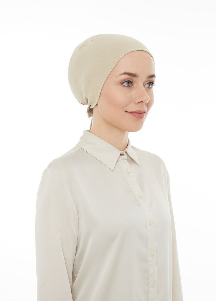 Women Hair Loss - Cancer Slip-On Headwear Turbans Hats Cap with Tie Back, giving you full coverage of your head Hijab