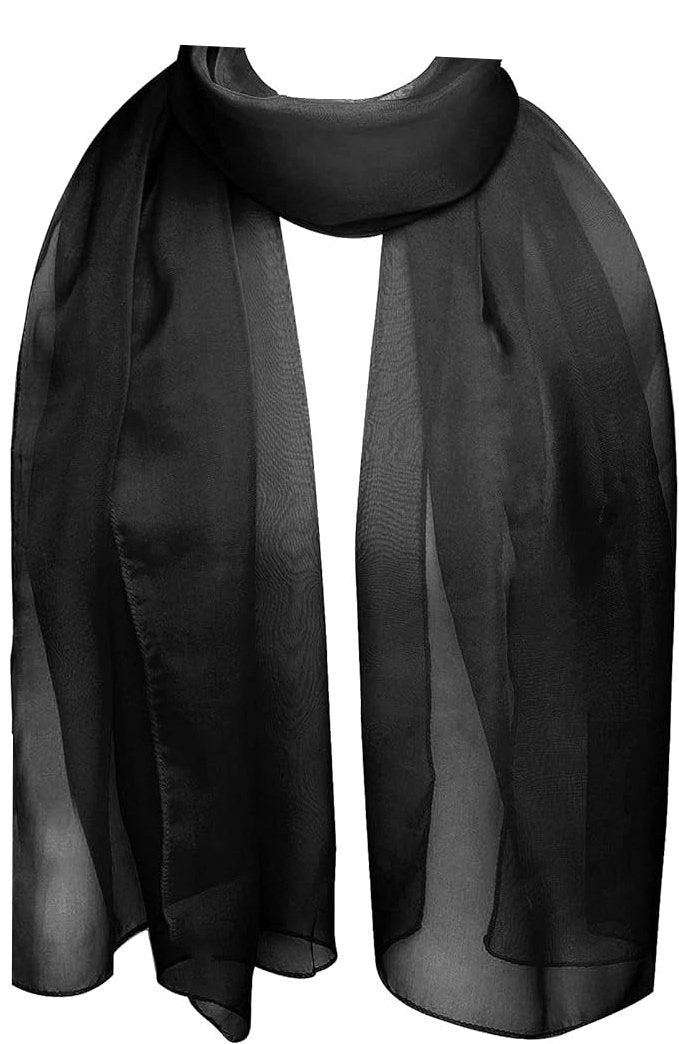 Elegant Sheer Chiffon Scarf Wrap Idea for Weddings & Evening Dresses 45x160cm