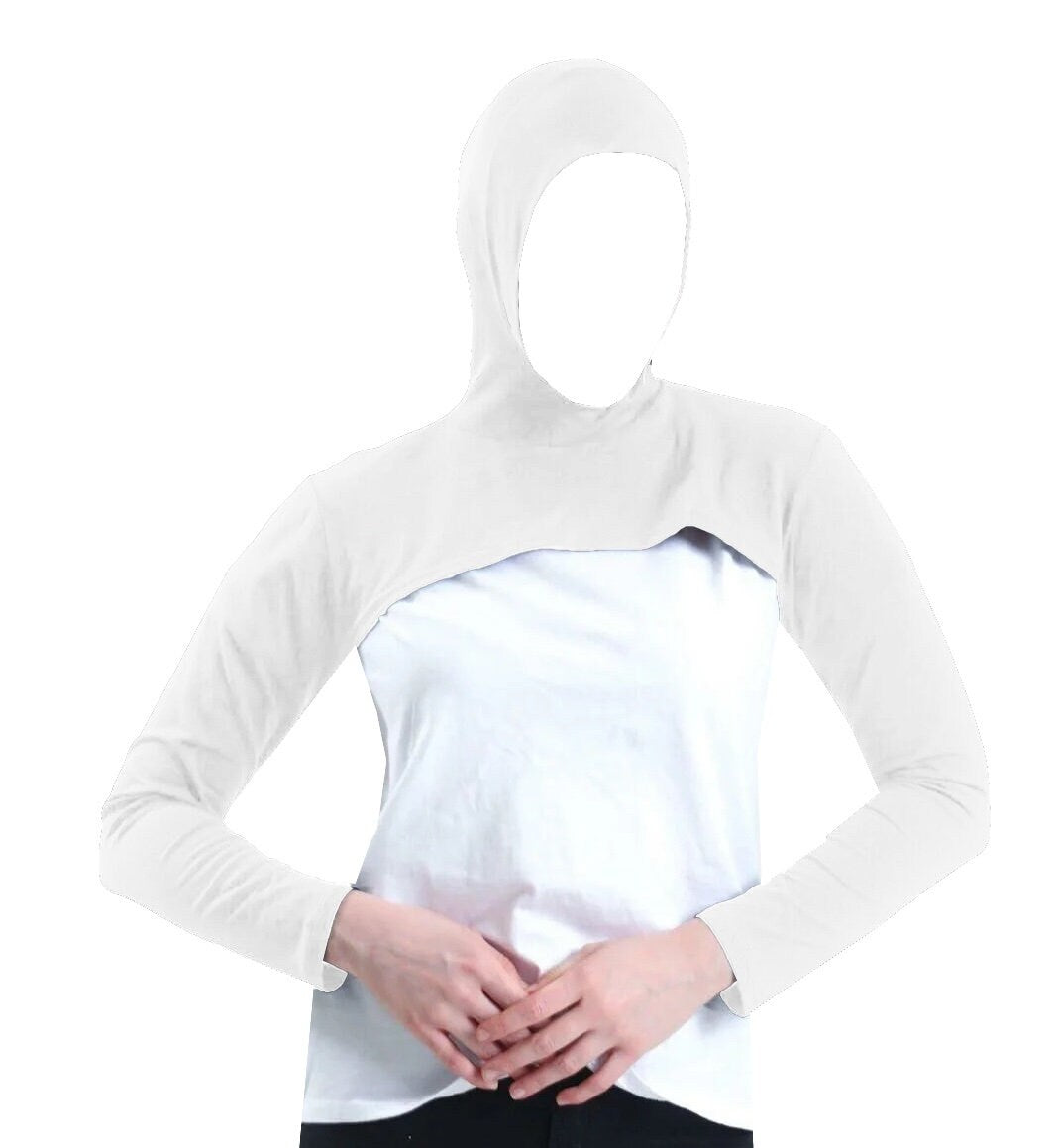 Modest Wear 3 in 1 Head Neck Shoulders Arms Coverage Scarf Hijab Sport Gym Prayer Medical Everyday Wear for Girls Women