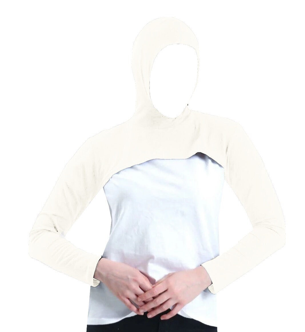 Modest Wear 3 in 1 Head Neck Shoulders Arms Coverage Scarf Hijab Sport Gym Prayer Medical Everyday Wear for Girls Women