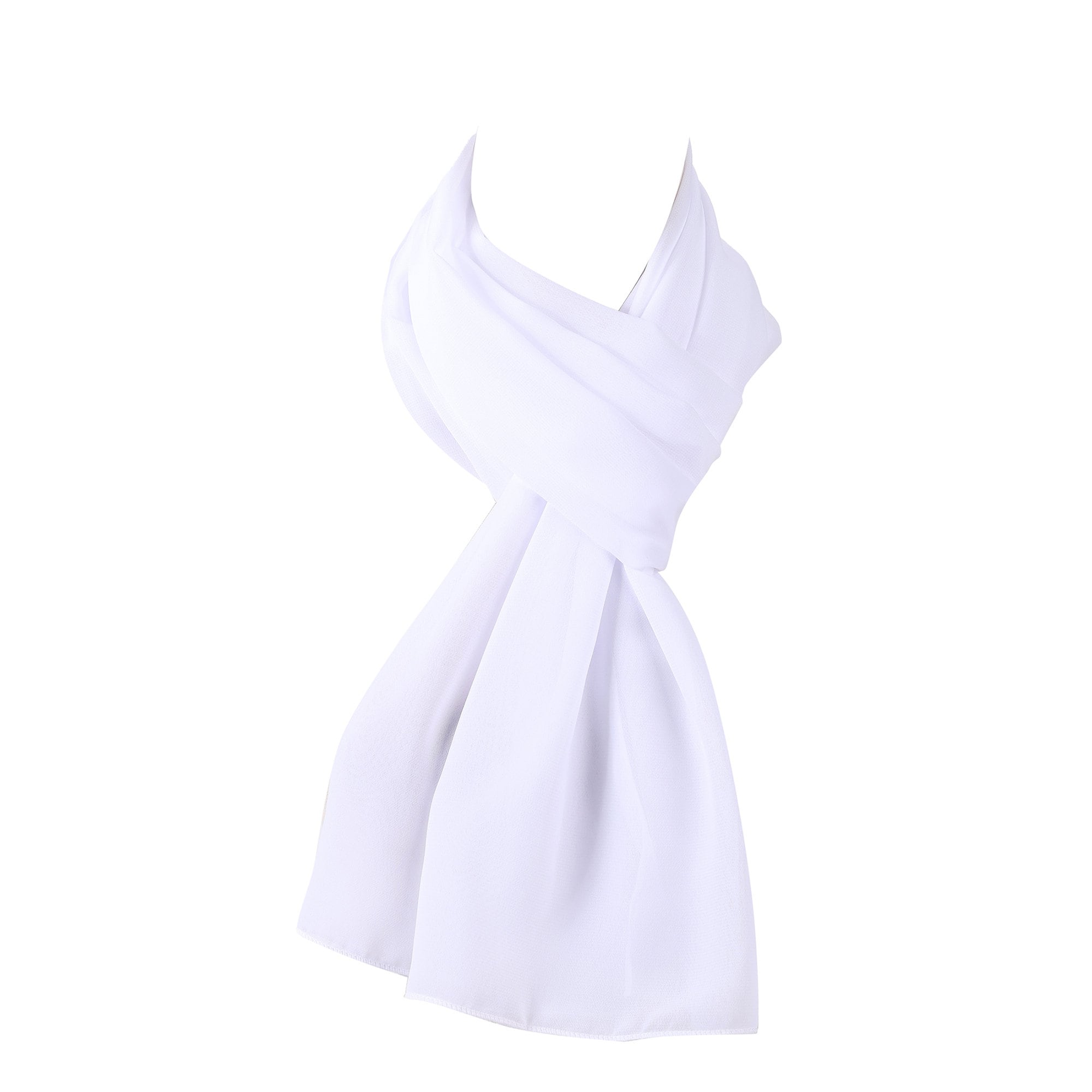 45 x 160 Cm Chiffon Scarves Wraps for Wedding Party Special Occasions Women Plain Neck Scarf Soft Head wrap Girls Headscarf Sheer Wrap