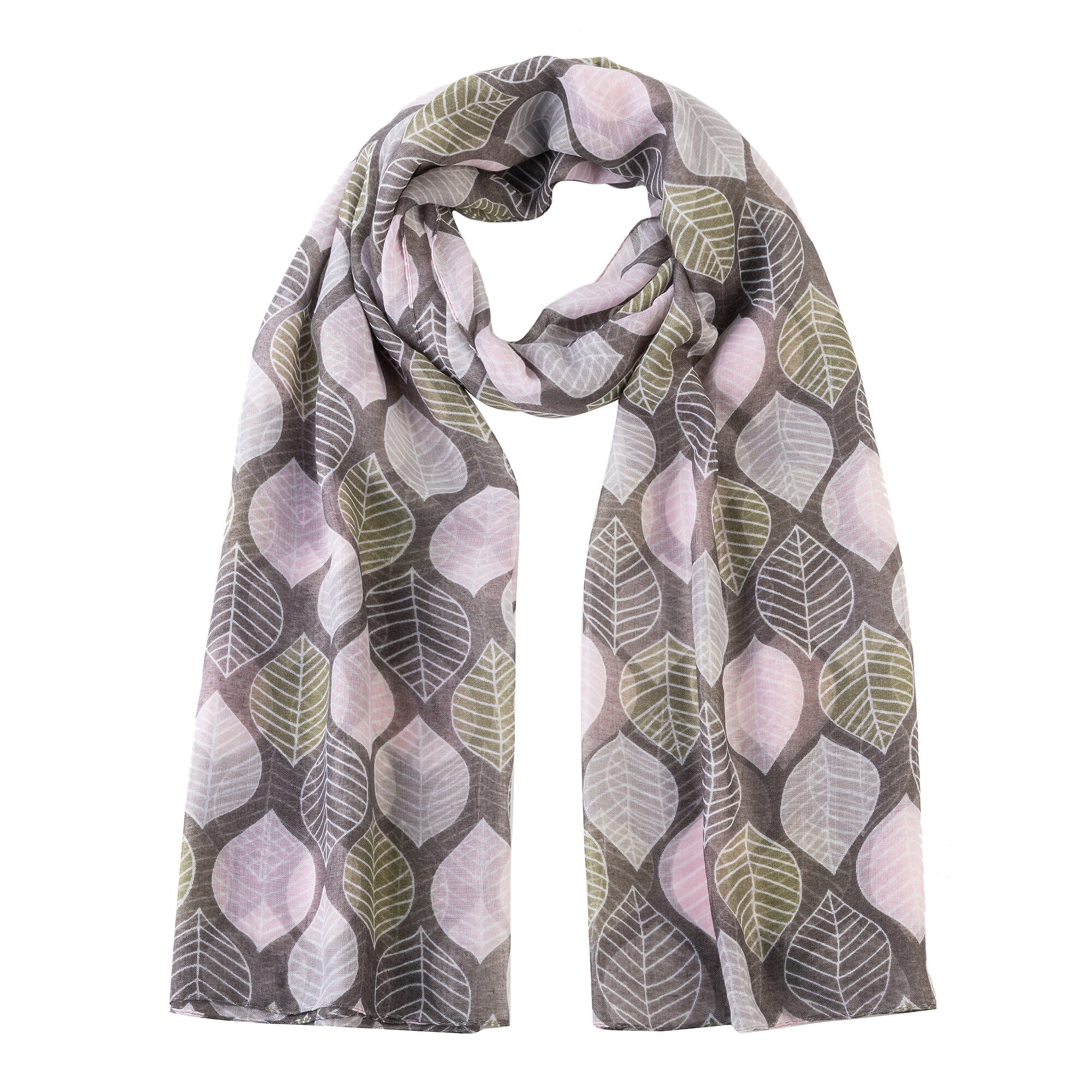 Tree Leaves Print Scarf Women Scarf Shawl Wrap Ladies Long