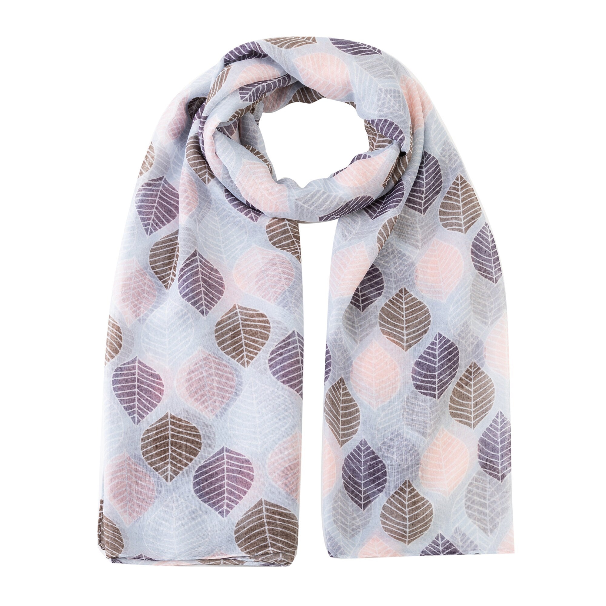 Tree Leaves Print Scarf Women Scarf Shawl Wrap Ladies Long