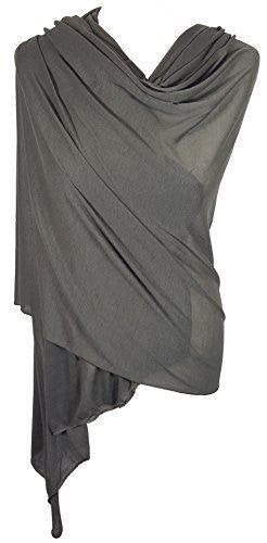 Ladies Jersey Scarf Wrap Stole Warm Soft Stretchy