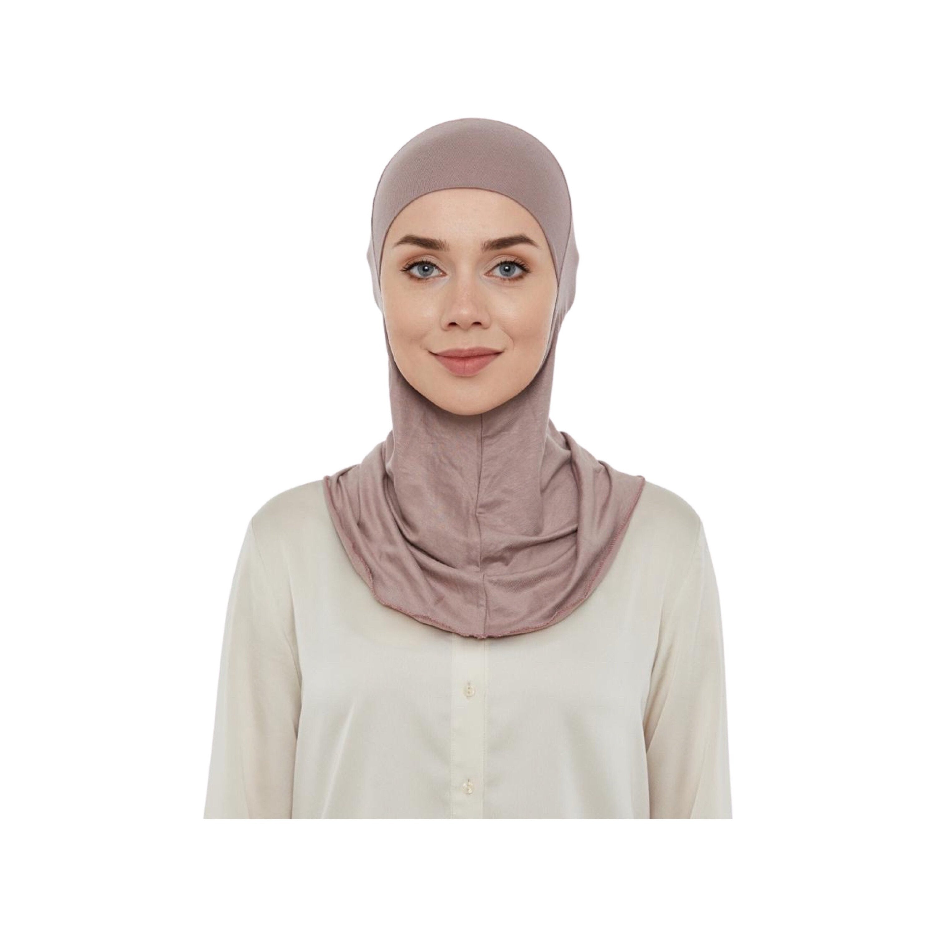 Premium Stretchy Women Girls Ninja Hijab Under Scarf Cap Turban Bone Bonnet Islamic Neck Cover Muslim