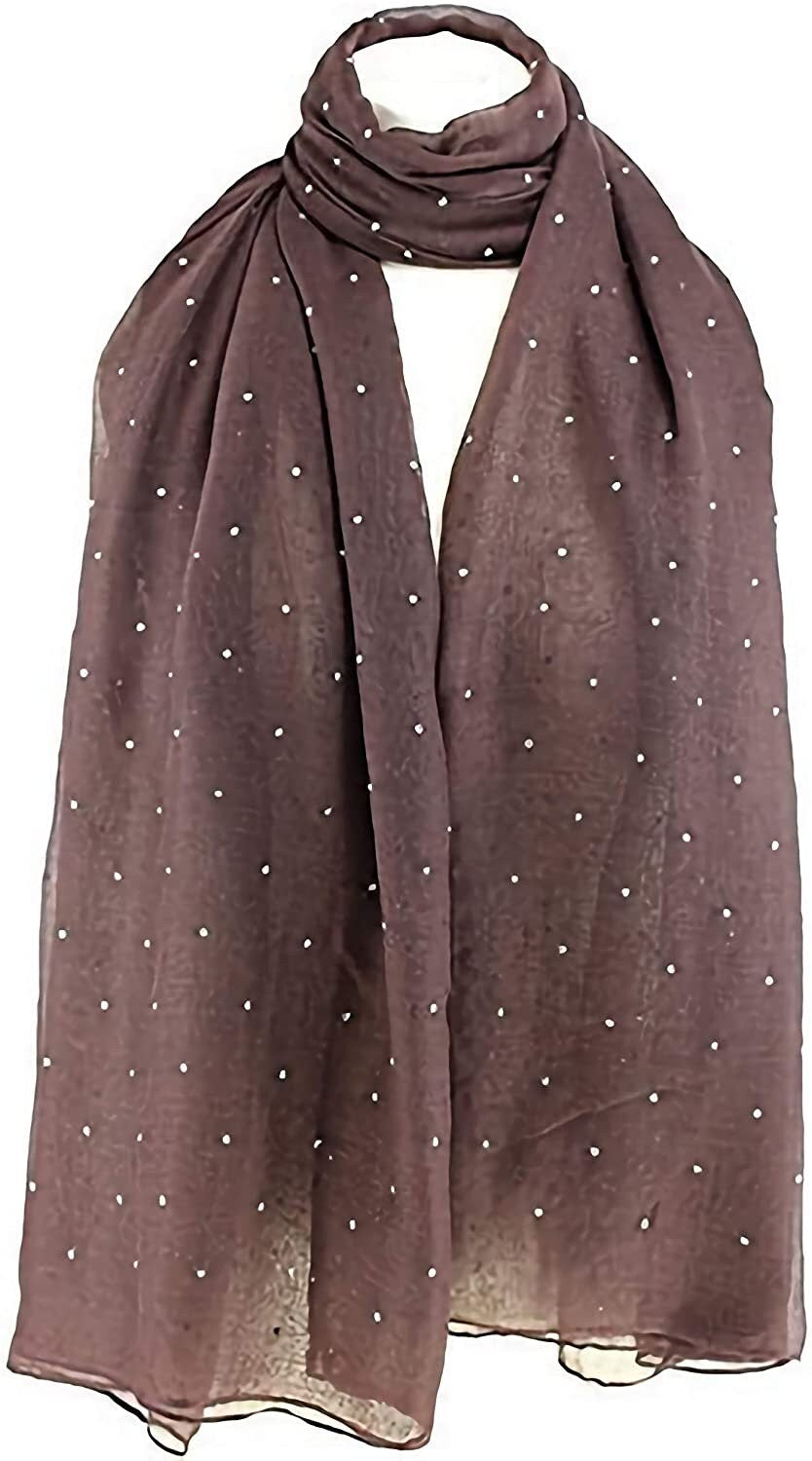 UK SELLER Beautiful Stone Studded Large Oversized Maxi Soft Shawl Scarf Hijab Sarong Wrap