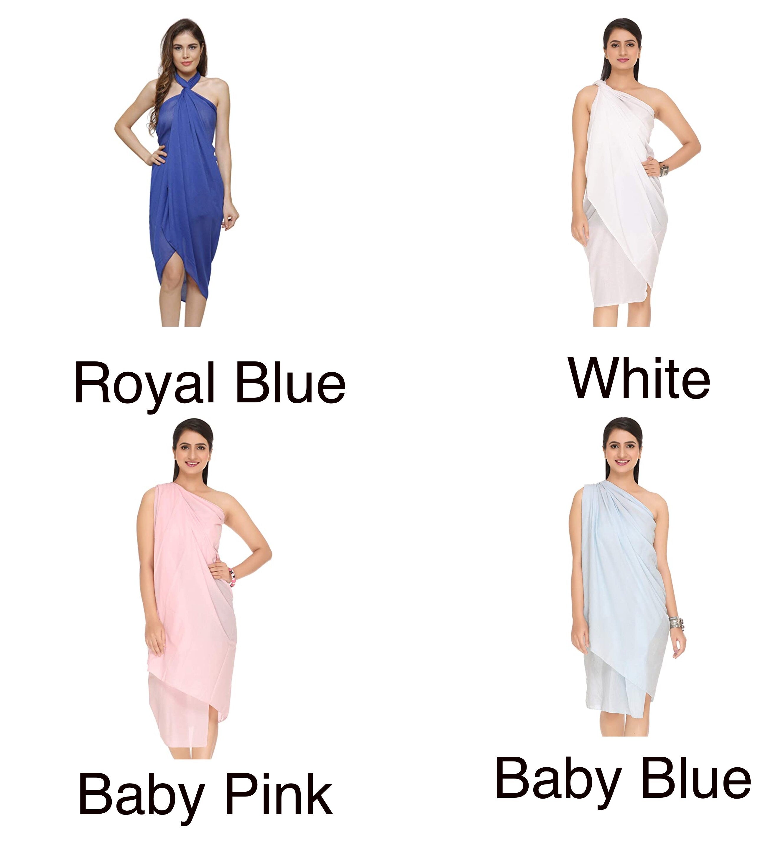 Cotton Plain Sarong Coverup Wrap Scarf