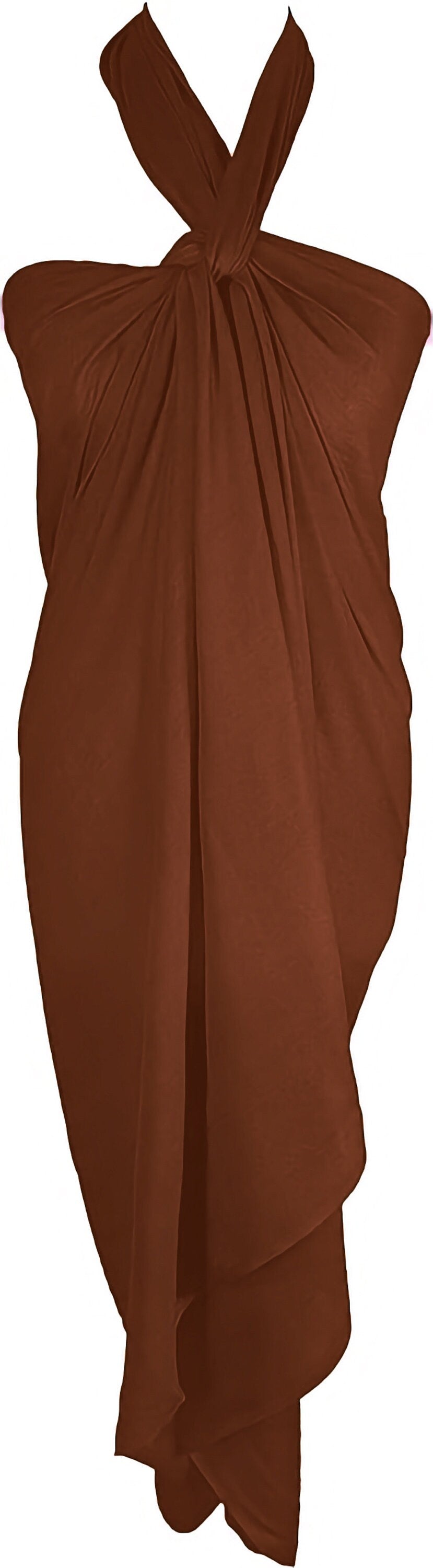 Cotton Plain Sarong Coverup Wrap Scarf