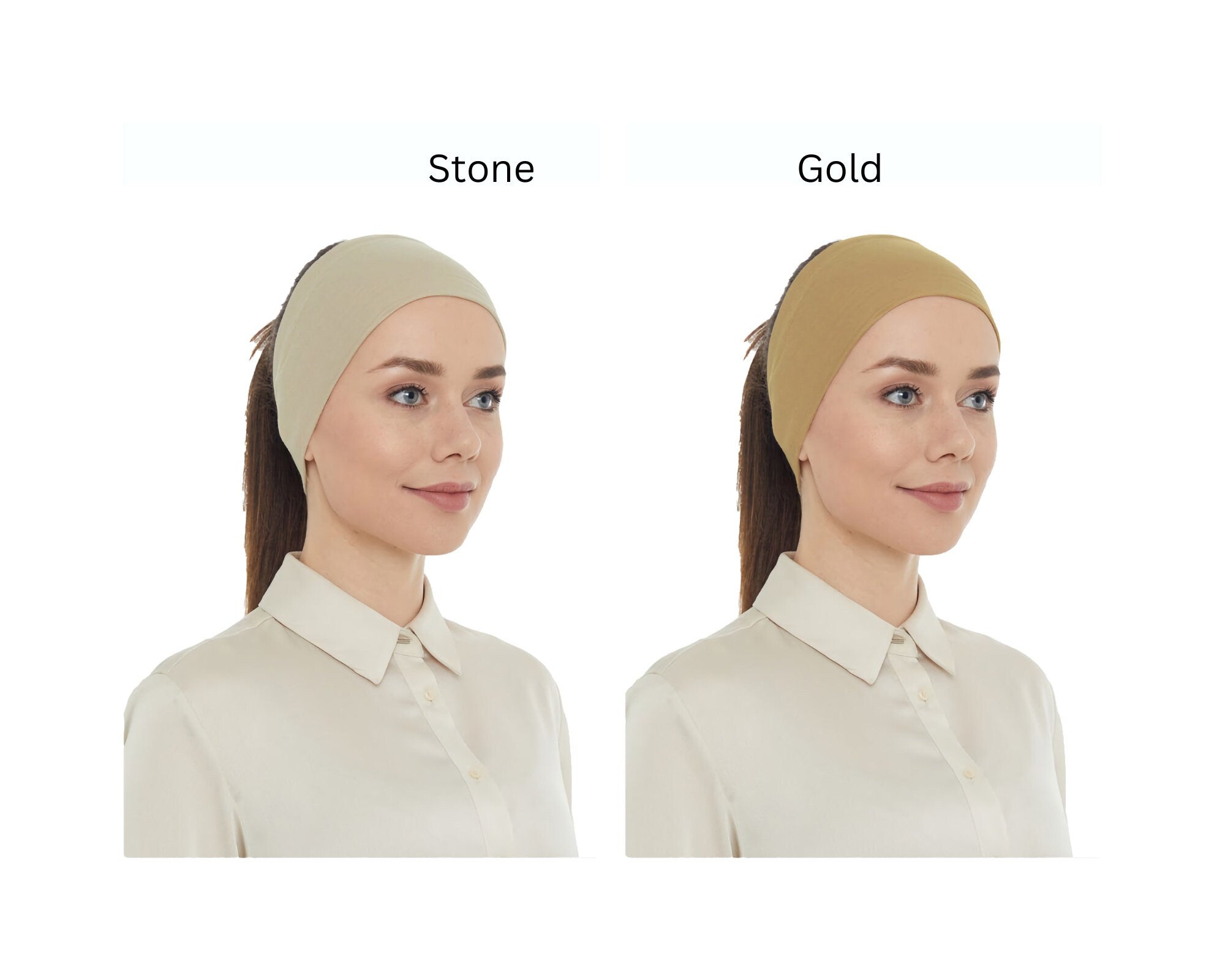 Hijab Scarf Sports Headband With Non-Slip Silicone Grips for Ladies Women Girls