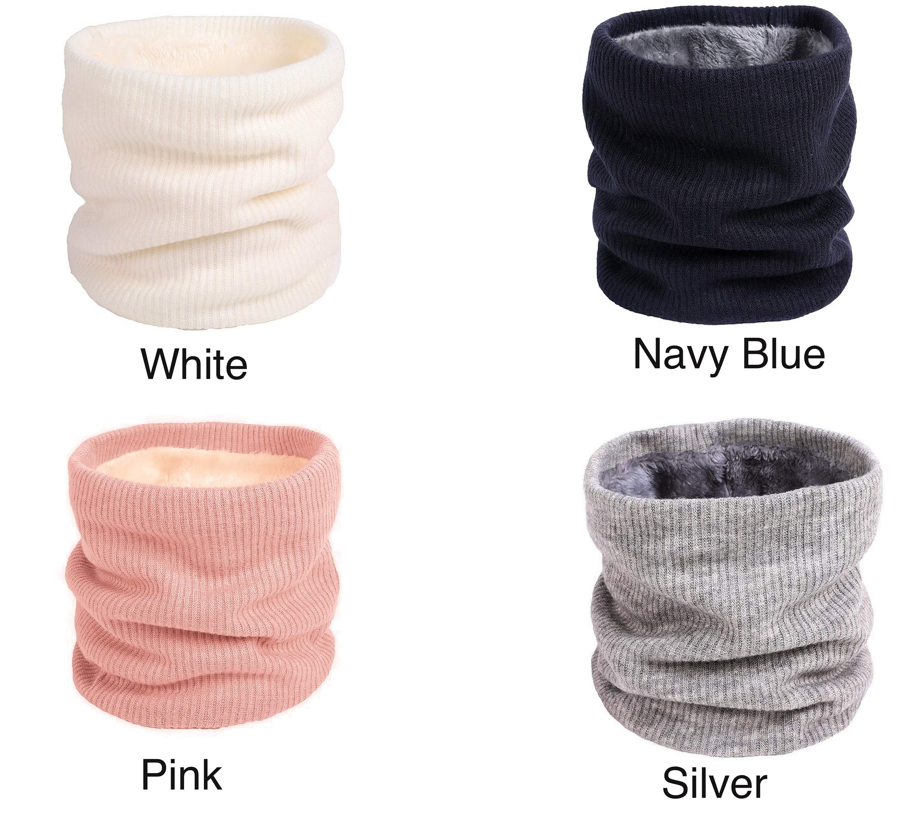 Neck Warmer Men Ski, Neck Gaiter Face Scarf Women, Fleece Scarf for Men Gaiter Mask, Thick Windproof Scarves Unisex Women Girls
