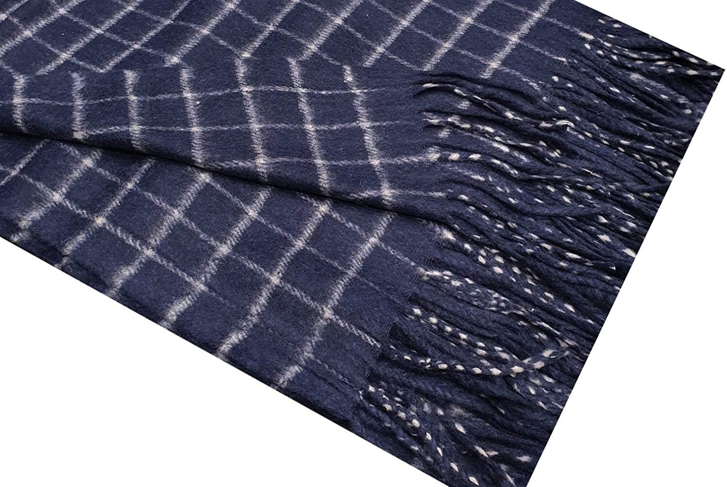WINTER WARMER Thick Large Window Pane/Check/Graph Fashion Scarf Blanket Wrap Unisex