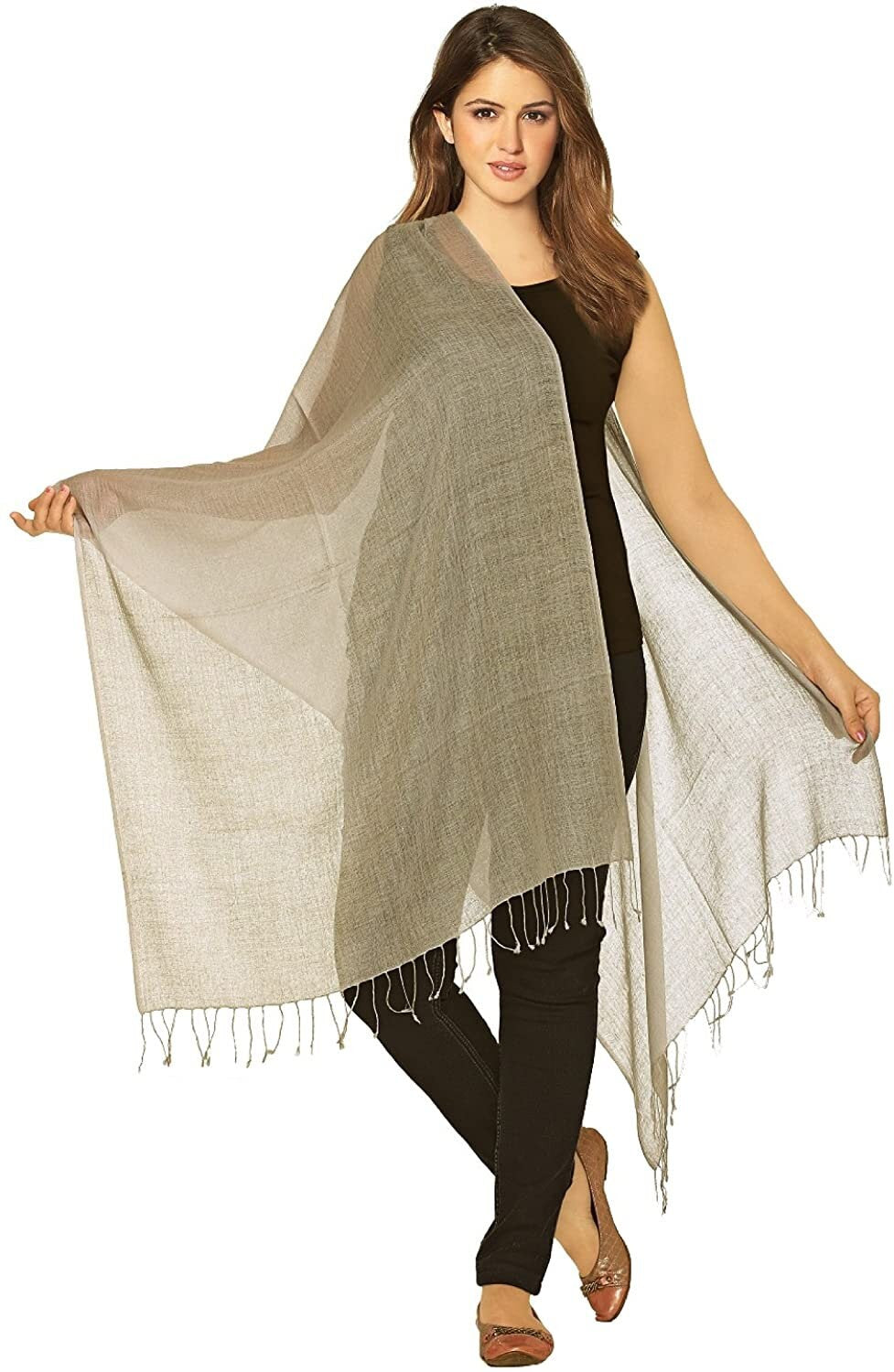Luxurious Wool Silk Pashmina Shawl Wrap Scarf Elegant and Exclusive Remarkably Soft, Warm & Very Lightweight Fashionable Stylish
