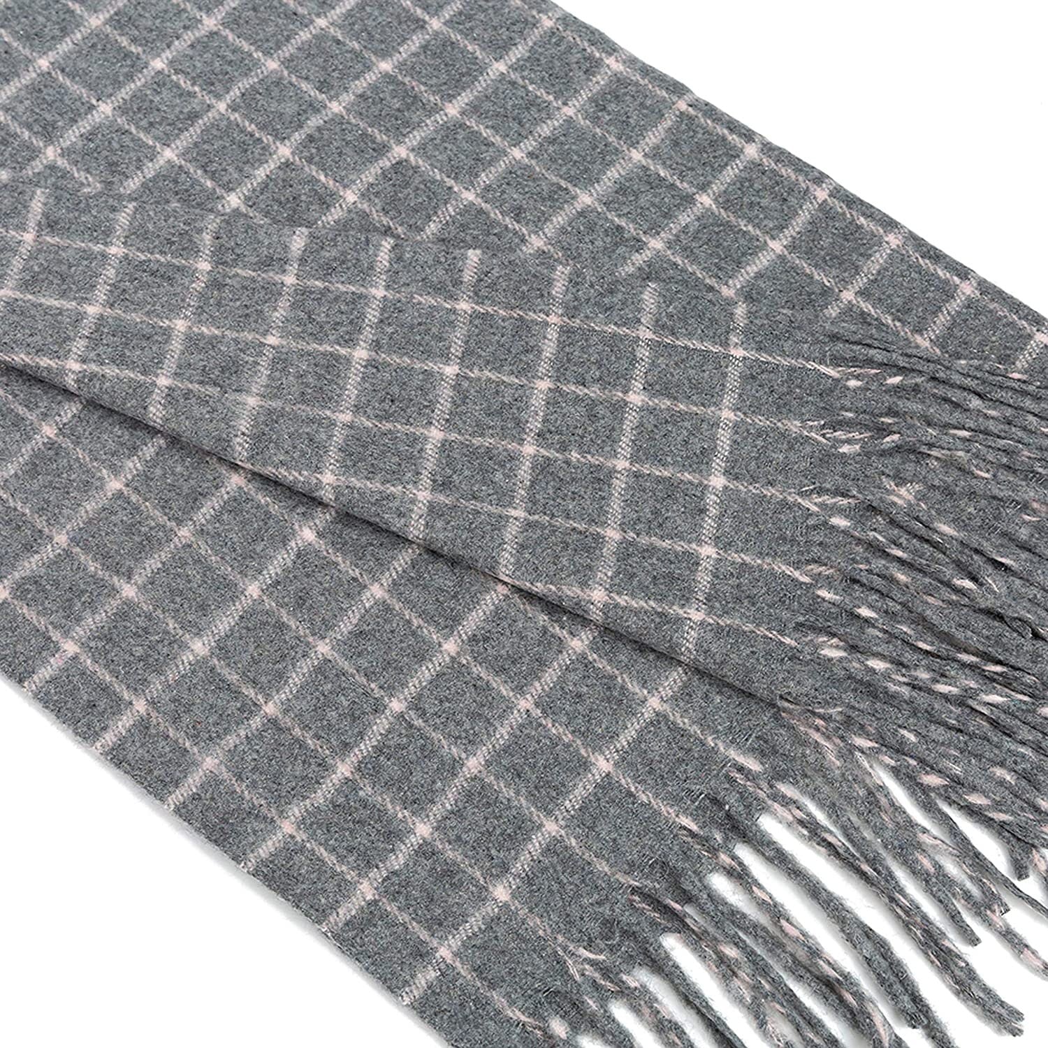 WINTER WARMER Thick Large Window Pane/Check/Graph Fashion Scarf Blanket Wrap Unisex