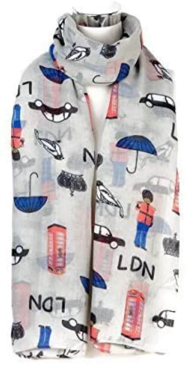 London Souvenir Scarf Icon Pictures Souvenir Shawl Wrap UK