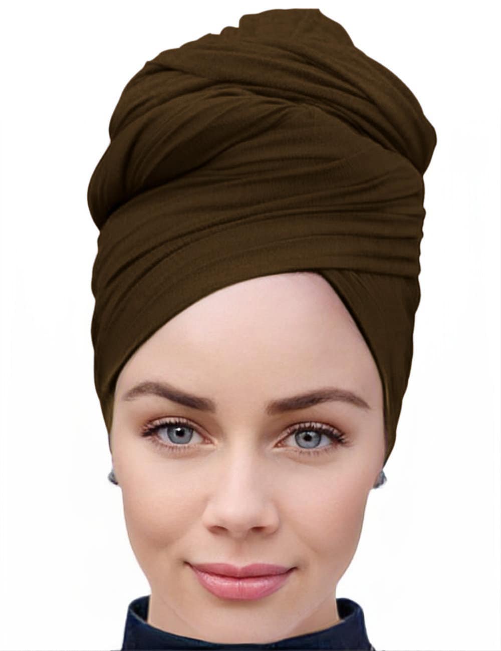 Head Wrap for Women Long Stretch Jersey Head Scarf Summer Breathable Lightweight, One Scarf And Many Use Hijab, Wrap, Shawl, Turban, Scarf
