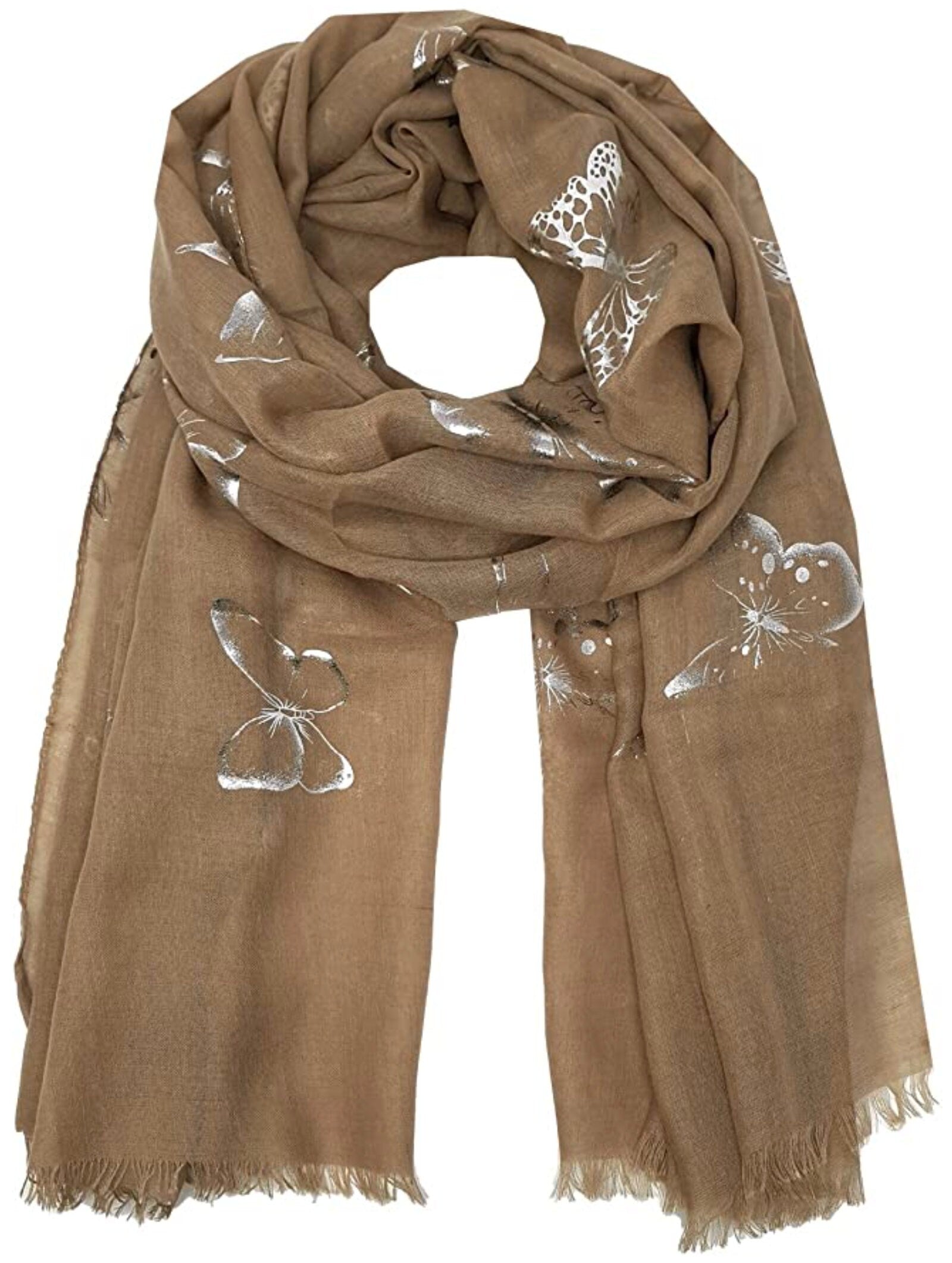 Butterfly Print Foil Ladies Glitter Celebrity Style Scarves Maxi, Scarf, Wrap, Sarong, shawls