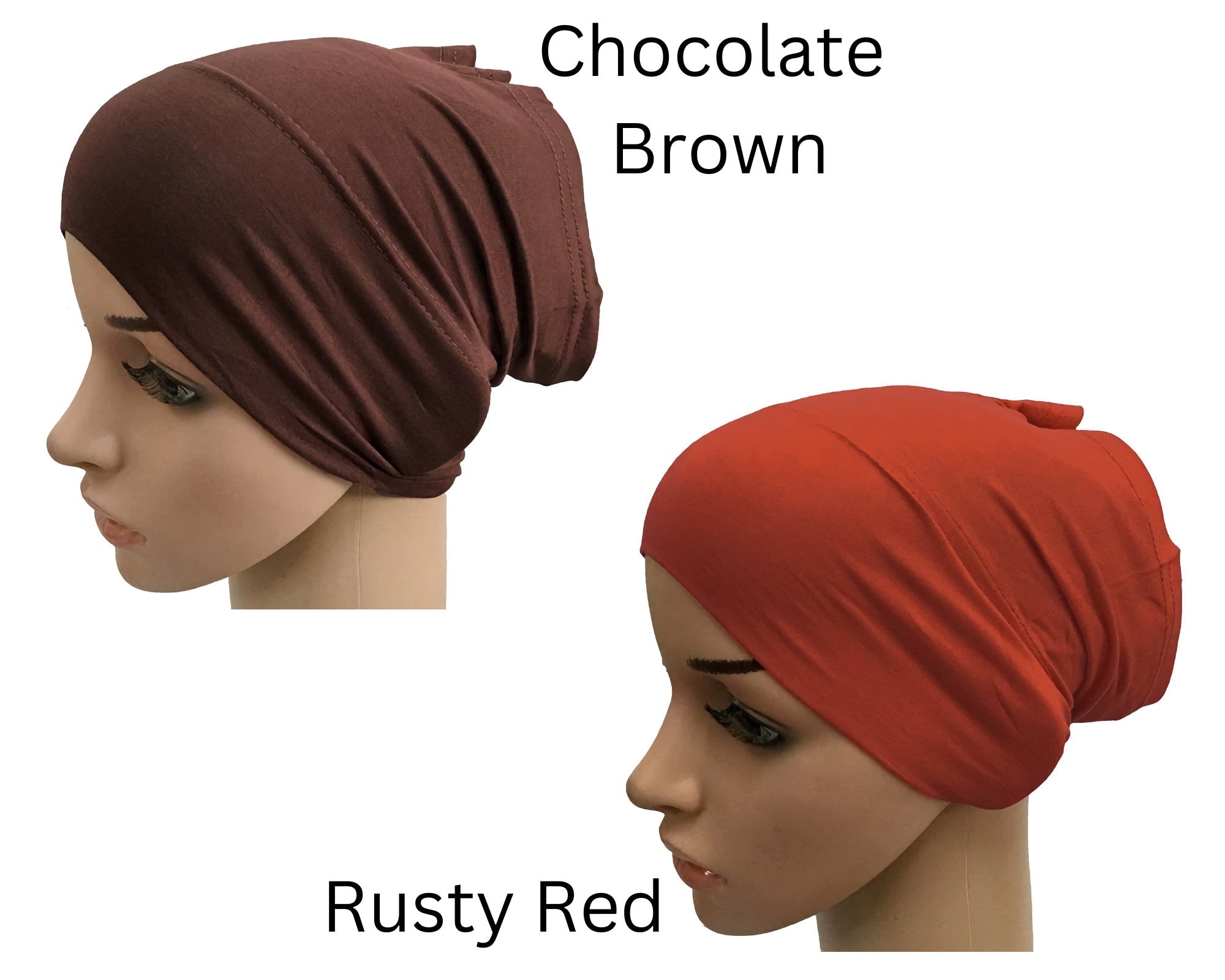Under Scarf Tube Bonnet Cap for Hijab Sports Hair - Non-Slip/Anti-Slip for Ladies Women Girls