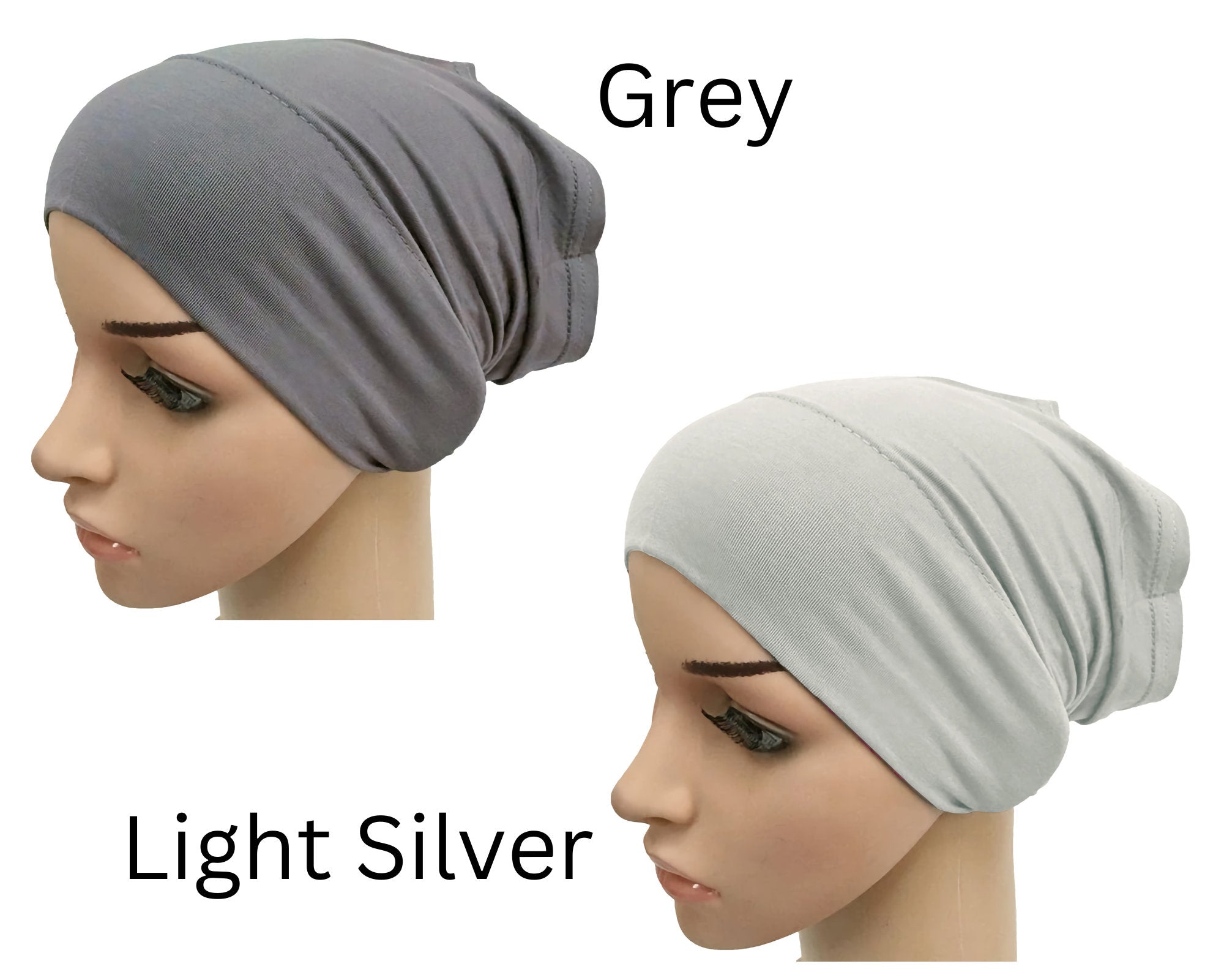 Under Scarf Tube Bonnet Cap for Hijab Sports Hair - Non-Slip/Anti-Slip for Ladies Women Girls