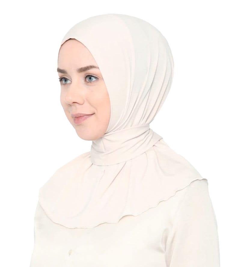 Ready To Go Instant Hijab for Ladies Girls Women With Tie Back Buttons Premium Quality Jersey Scarf