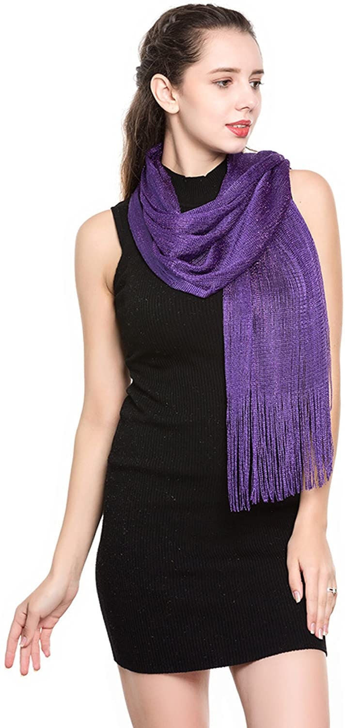 World of Shawls Scarf Wrap for Evening Dresses - Sheer Bridal Women's Scarves for Prom, Wedding, Party