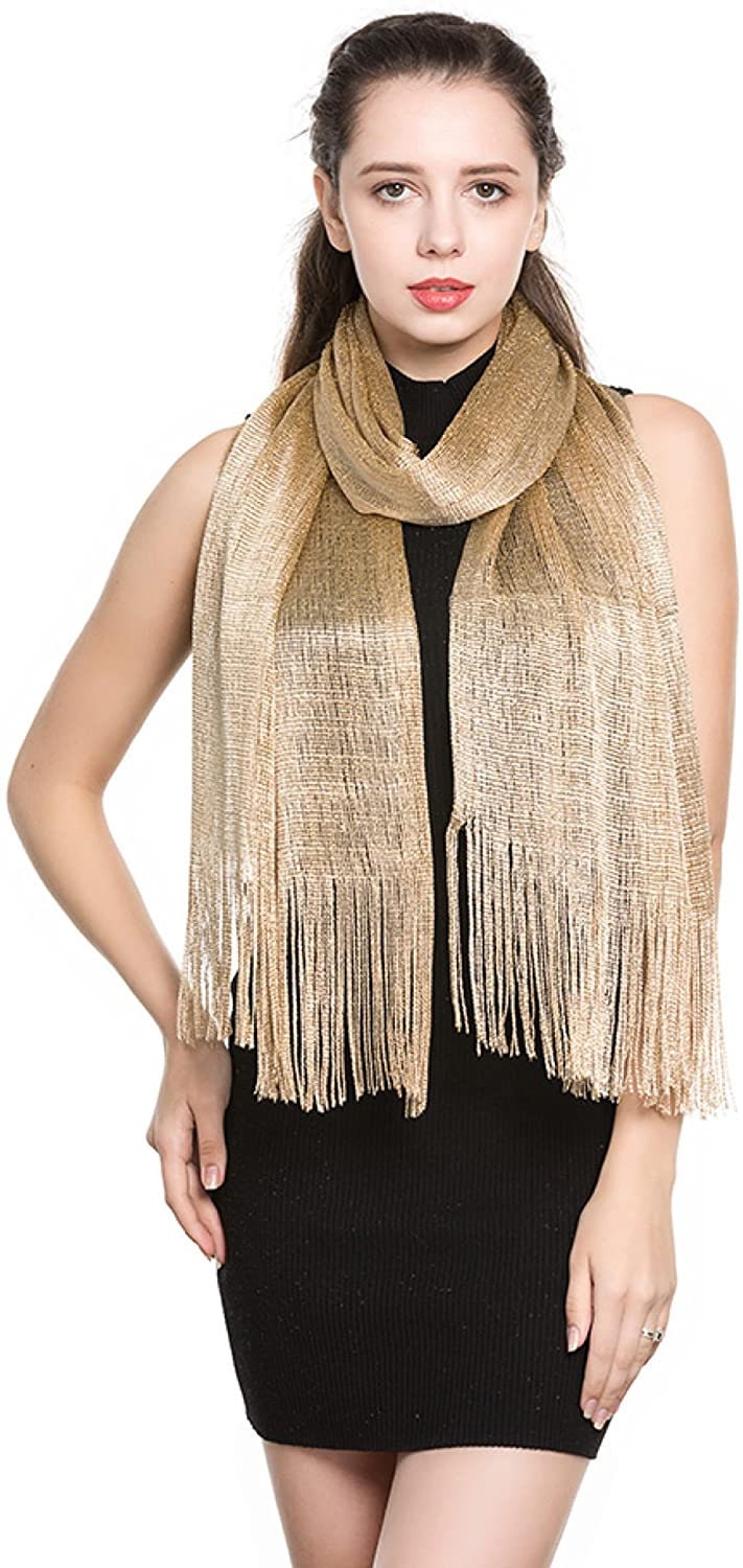World of Shawls Scarf Wrap for Evening Dresses - Sheer Bridal Women's Scarves for Prom, Wedding, Party