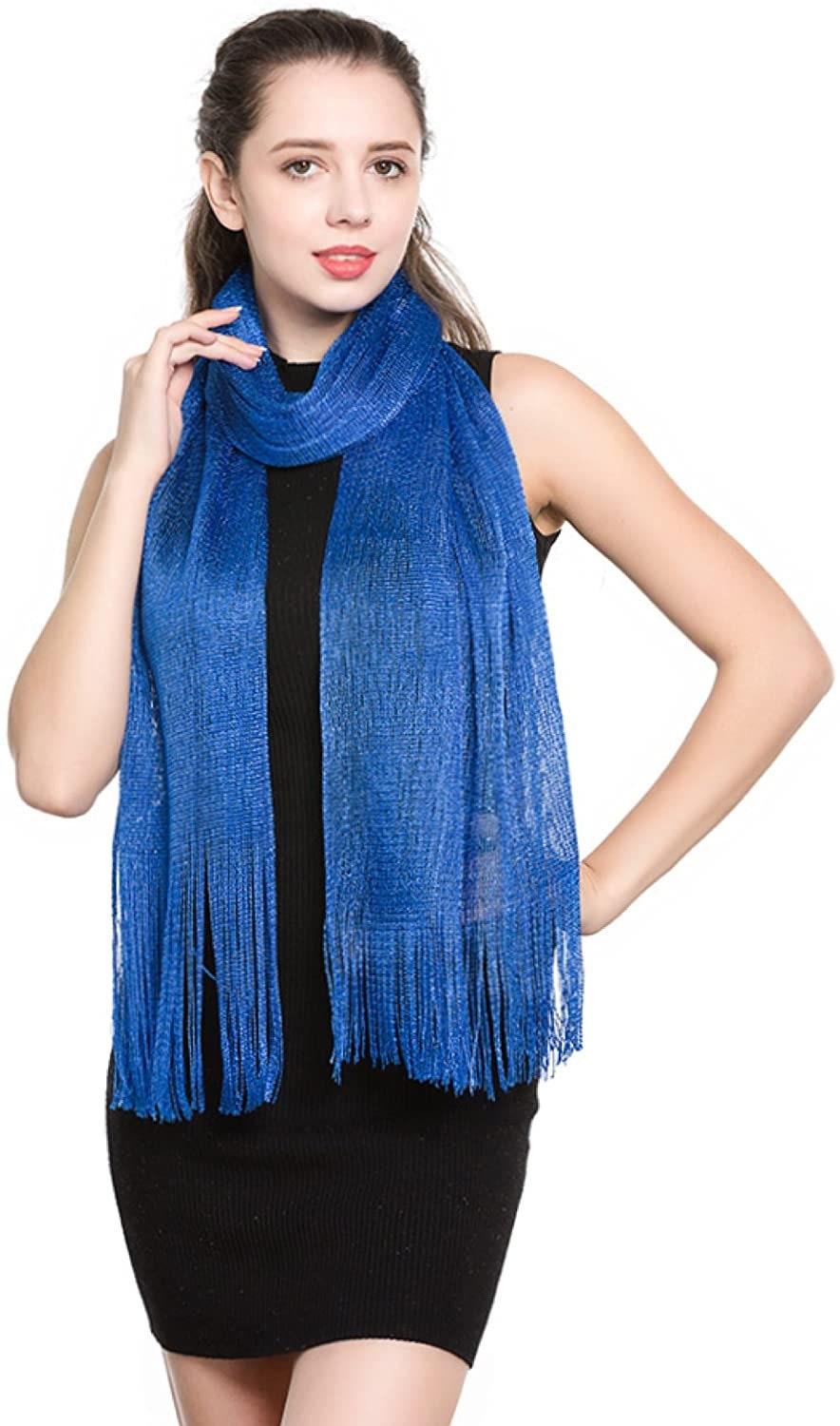 World of Shawls Scarf Wrap for Evening Dresses - Sheer Bridal Women's Scarves for Prom, Wedding, Party