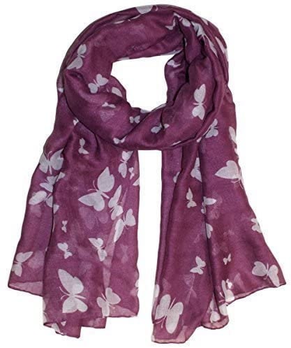 Butterfly Print Scarf, Wrap, Sarong, shawls Ladies Women Girls Celebrity Style Christmas Gift