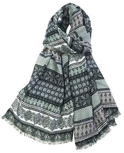 Vintage Bohemian Inspired Boho Style Long Fashion Scarf Scarves Wrap Shawl For Women Ladies By World Of Shawls(b07kqj59n2)