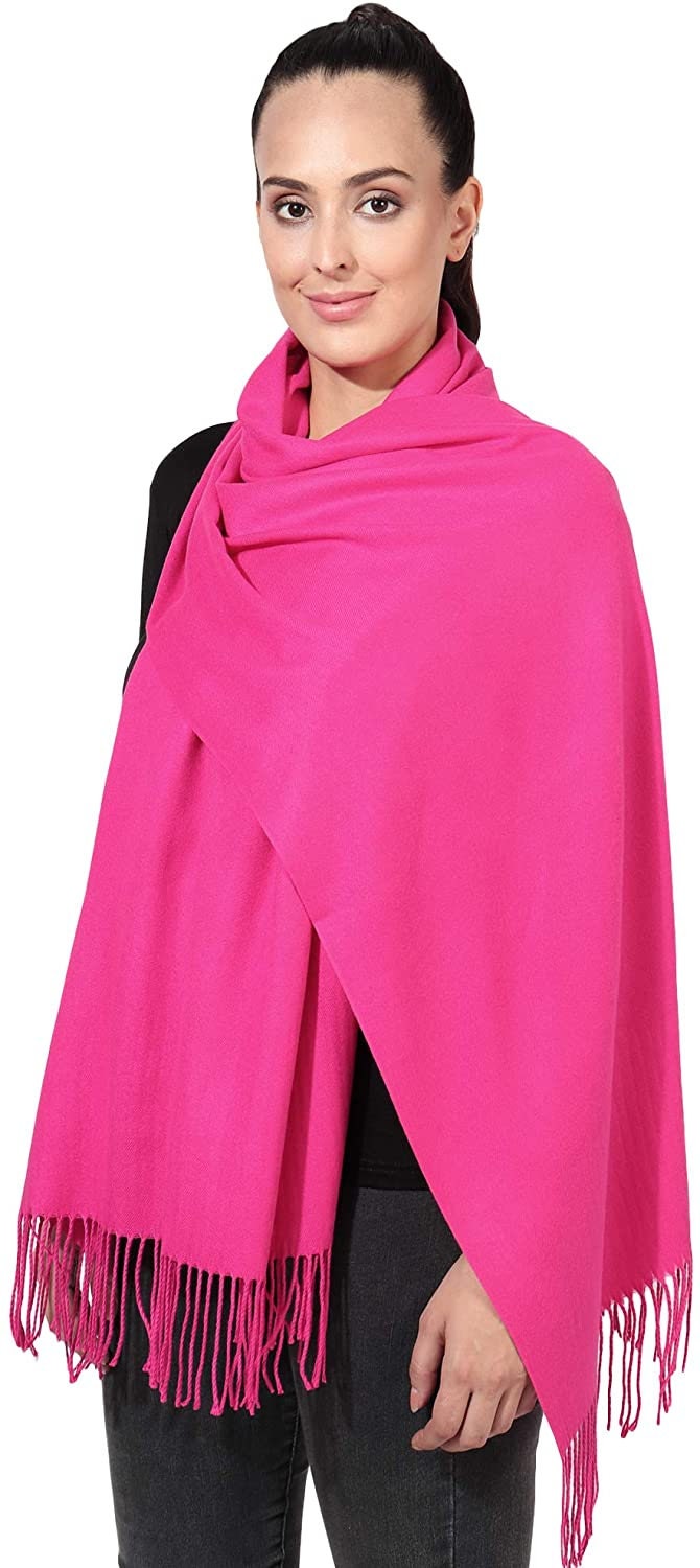 Winter Warm Cashmere Feel Wrap Blanket Shawl Scarf Warm Soft Cozy By World of Shawls