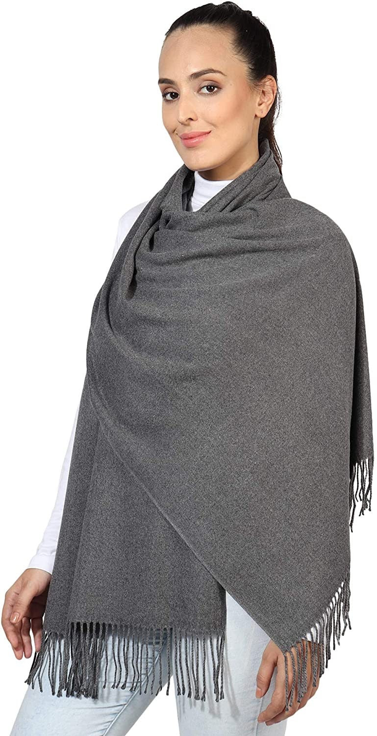 Winter Warm Cashmere Feel Wrap Blanket Shawl Scarf Warm Soft Cozy By World of Shawls