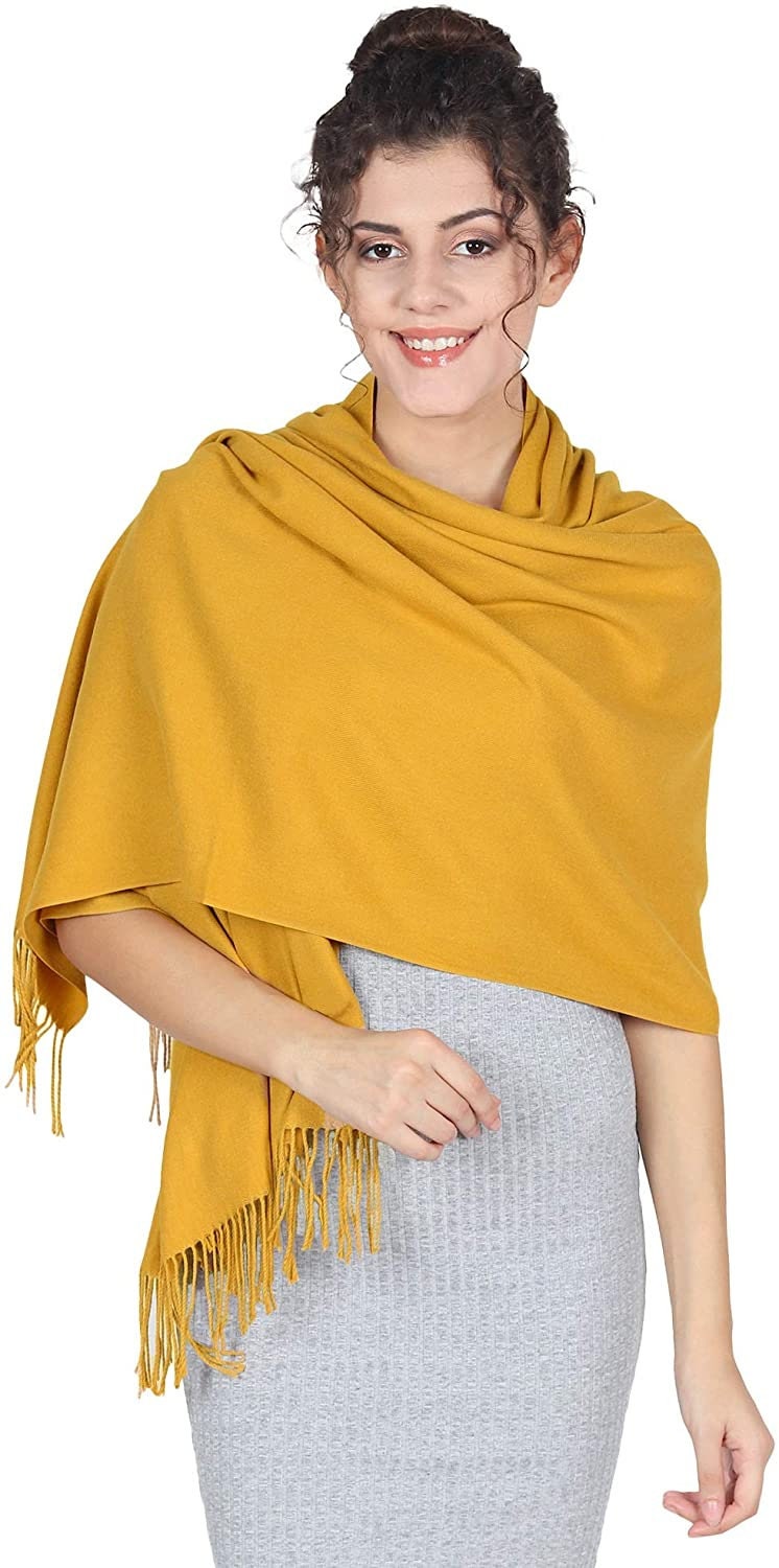 Winter Warm Cashmere Feel Wrap Blanket Shawl Scarf Warm Soft Cozy By World of Shawls