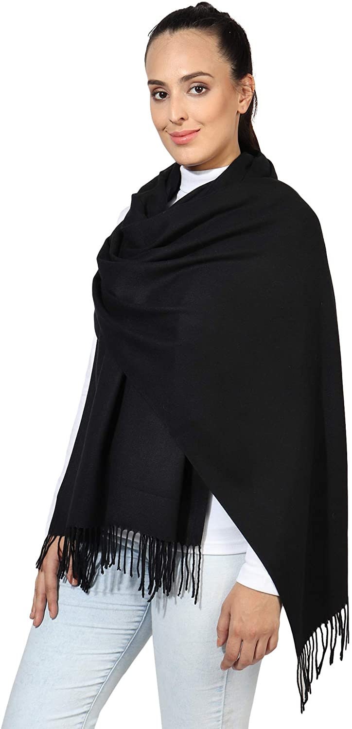Winter Warm Cashmere Feel Wrap Blanket Shawl Scarf Warm Soft Cozy By World of Shawls