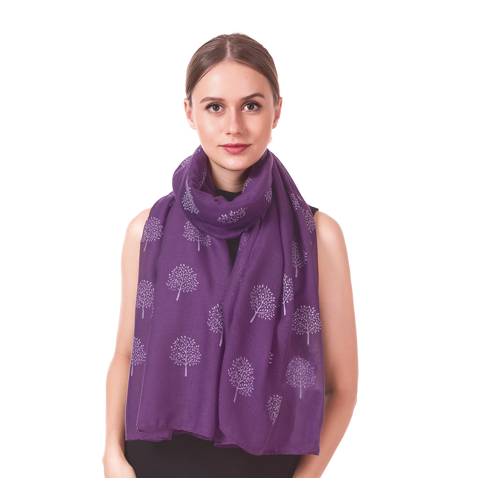 Mulberry Tree Print Fashion Scarf Shawl Wrap Women Ladies Long
