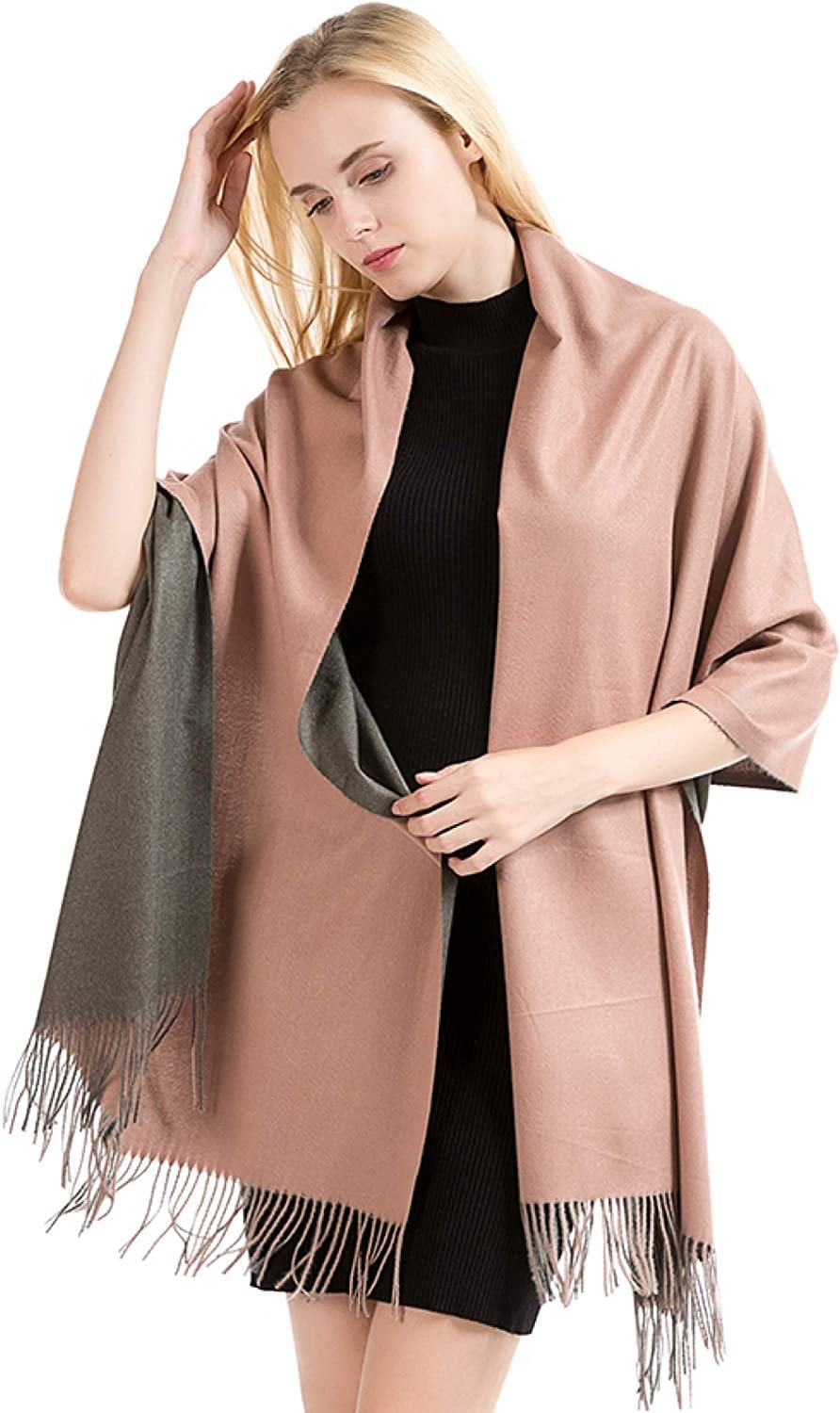 Soft Scarf Womens Ladies Unisex Reversible Two Sided Shawl Wrap Blanket Cashmere Feel 11 Colours WINTER SPECIAL by World of Shawls