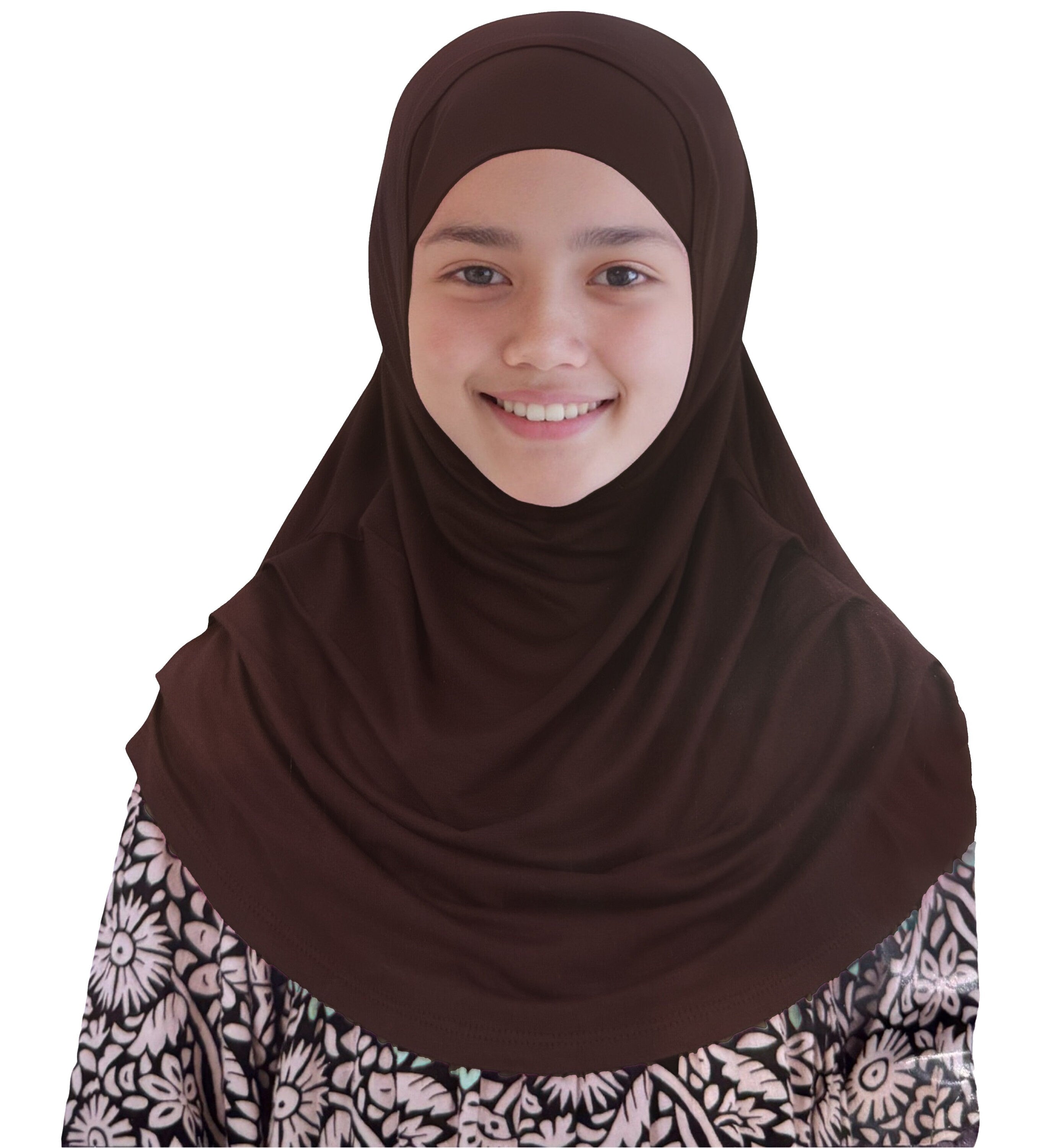 New Pleated Children Kids Girls Instant Hijab Eid Ramadan Mosque Hijab